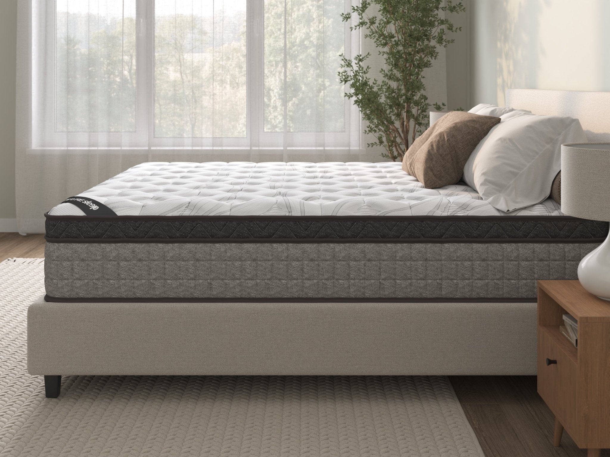 12" Full Hybrid Mattress Gel Memory Foam - MidinMod Houston Tx Mid Century Furniture Store - Mattress 4