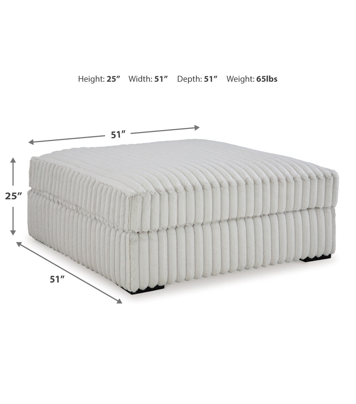 Stupendous Oversized Accent Ottoman