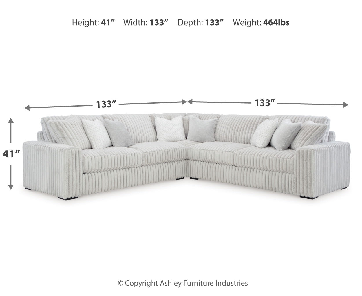 Stupendous 3-Piece Sectional