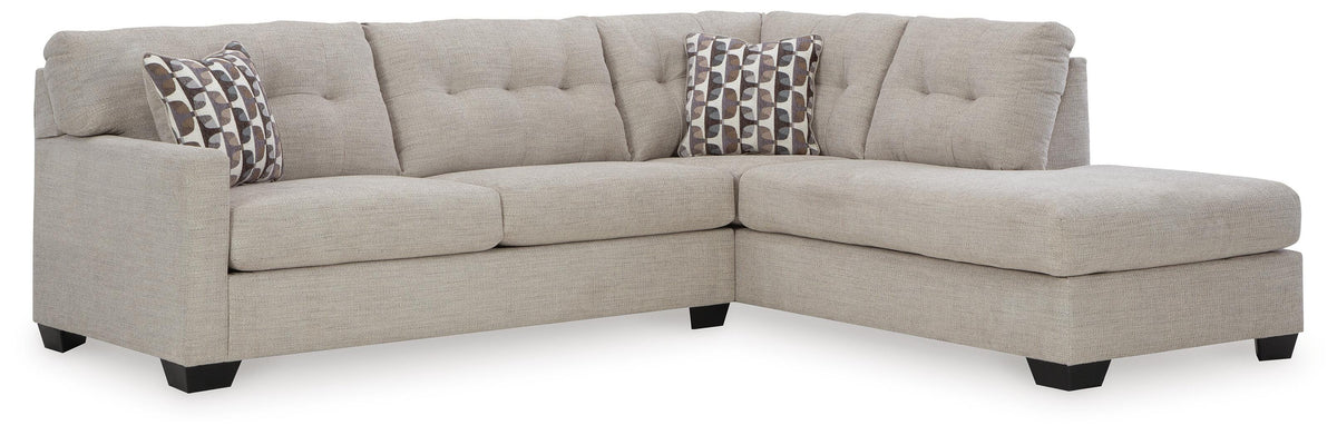 Mahoney 2-Piece Sleeper Sectional with Chaise - Right-Arm Chaise