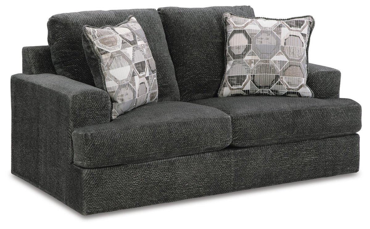 Karinne Sofa and Loveseat - Smoke
