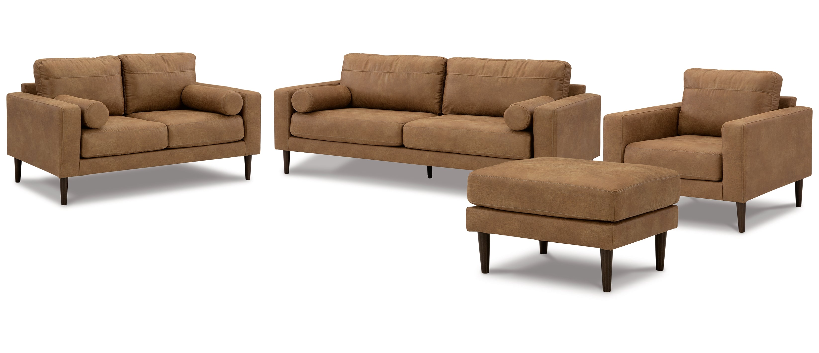 Telora Sofa, Loveseat, Chair and Ottoman