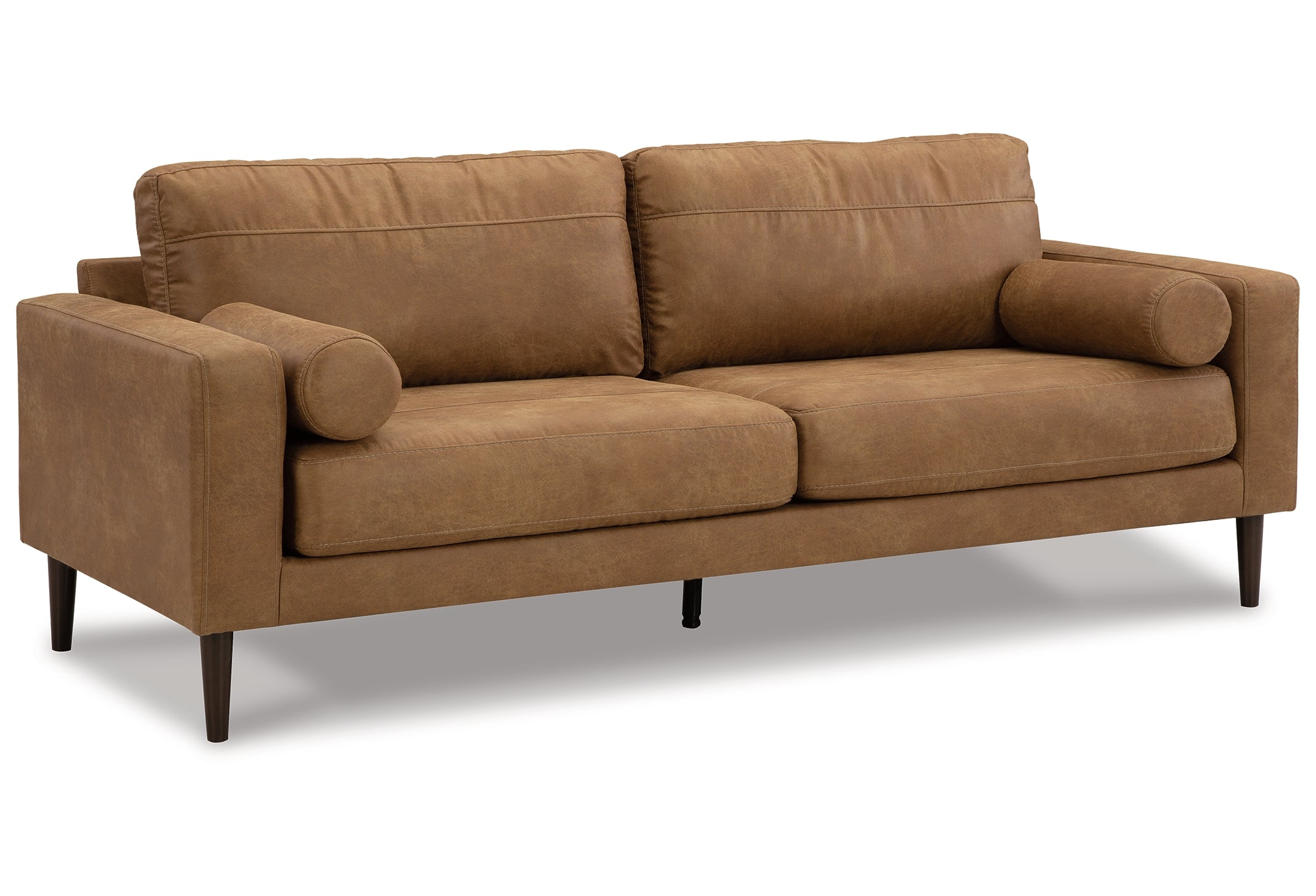 Telora Vegan Tan Leather Sofa