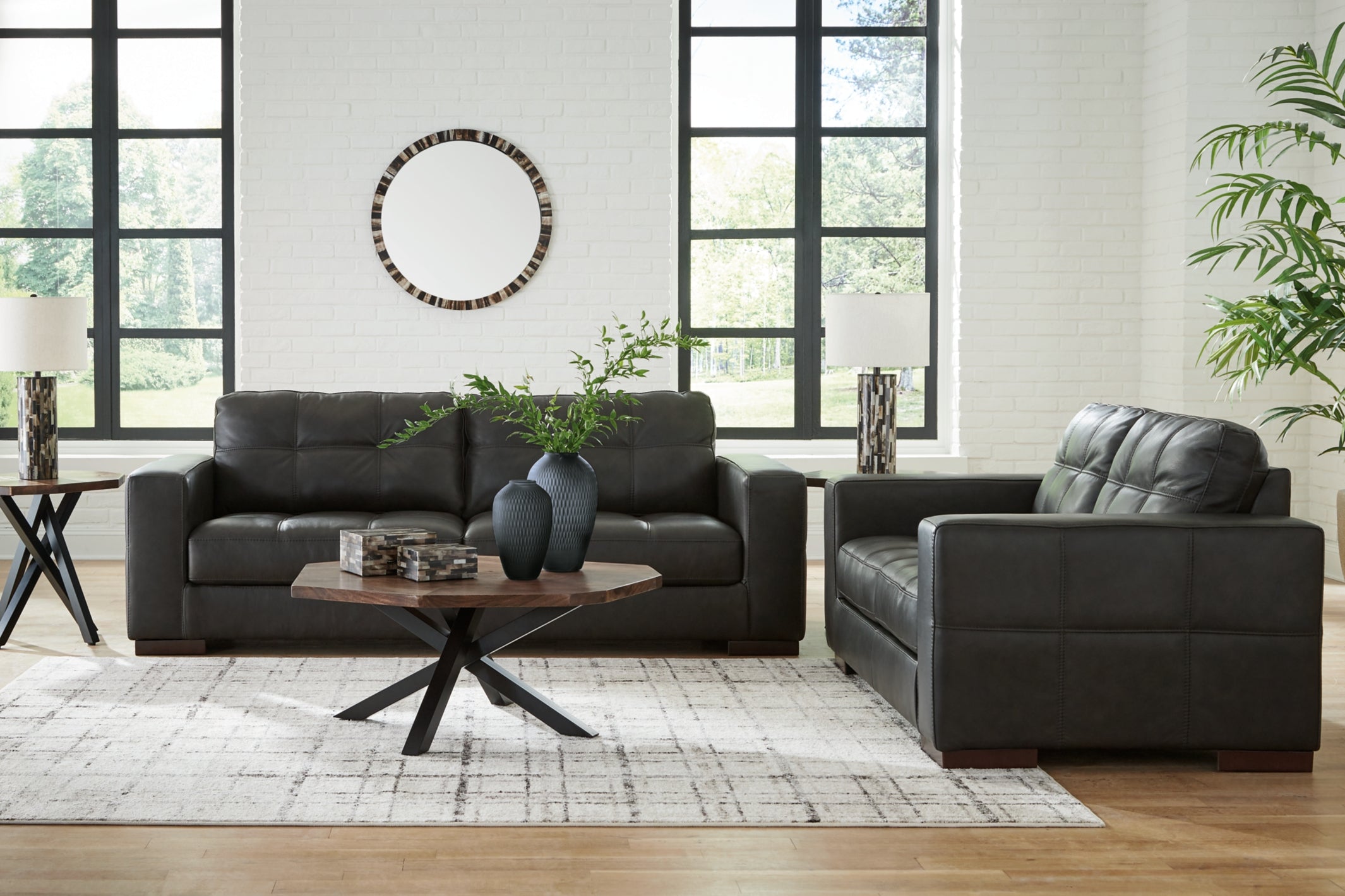 Luigi Sofa and Loveseat - Natural