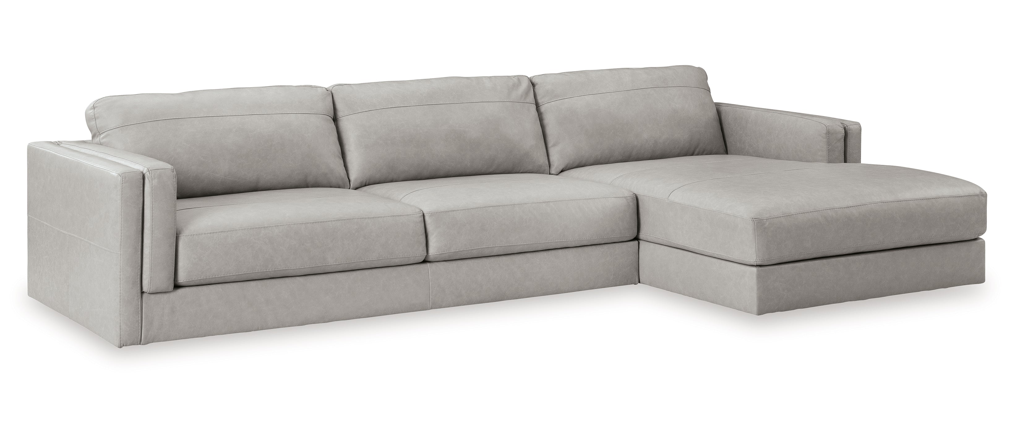 Amiata 2-Piece Sectional with Right Chaise - Grey