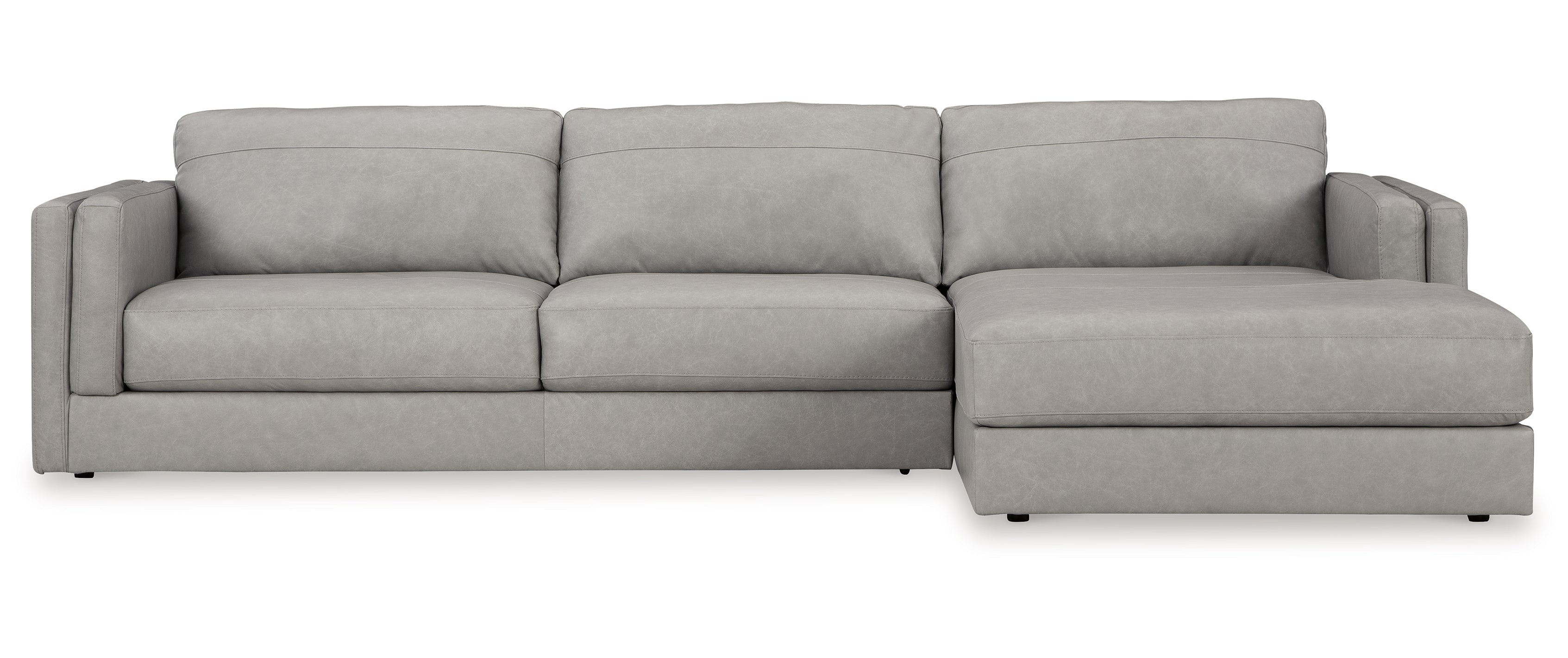 Amiata 2-Piece Sectional with Right Chaise - Grey