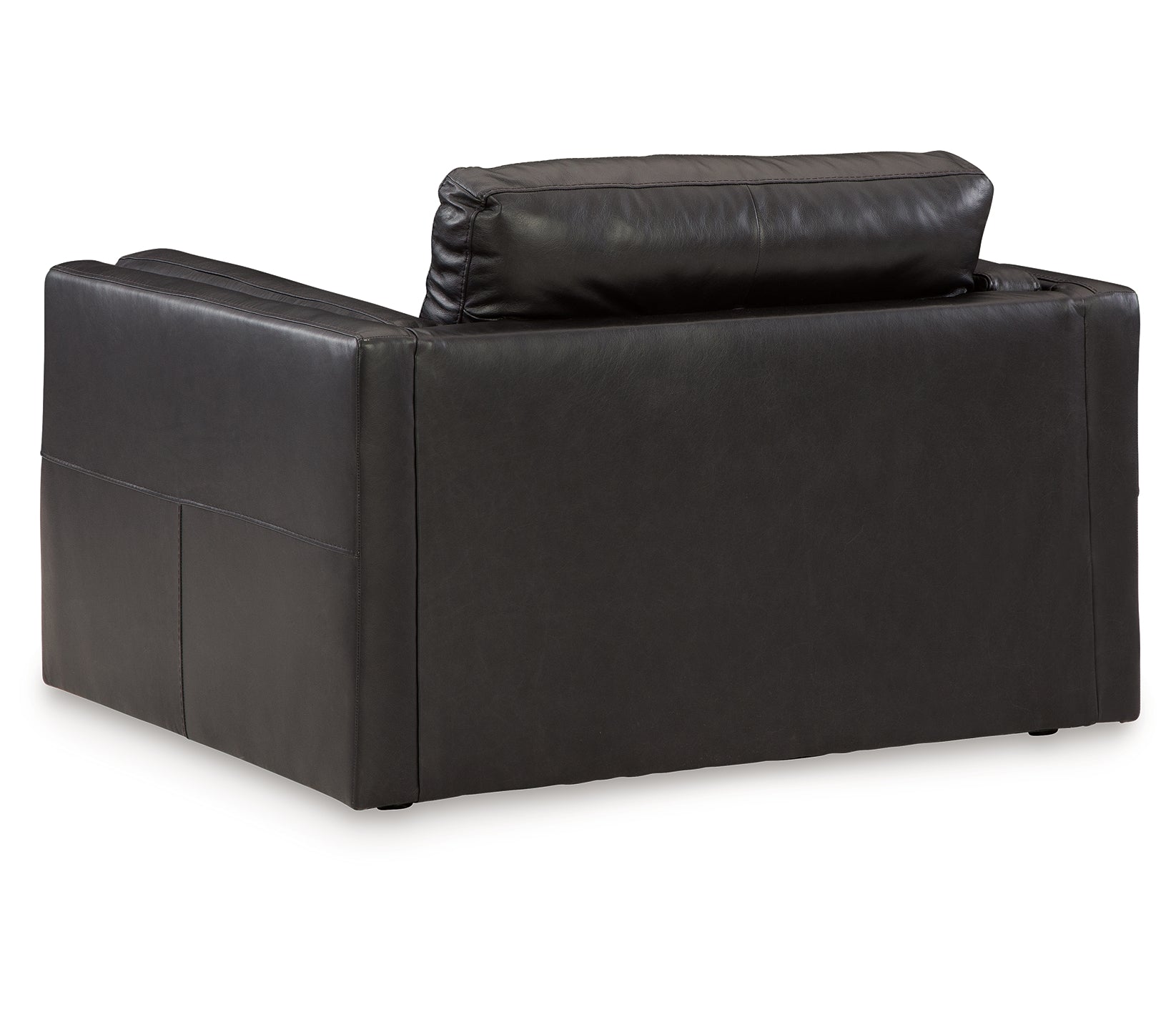 Amiata Chair and Ottoman - Natural