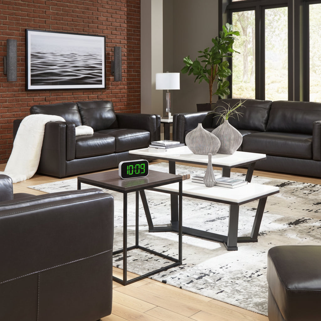 Amiata Sofa, Loveseat, Chair and Ottoman - Natural