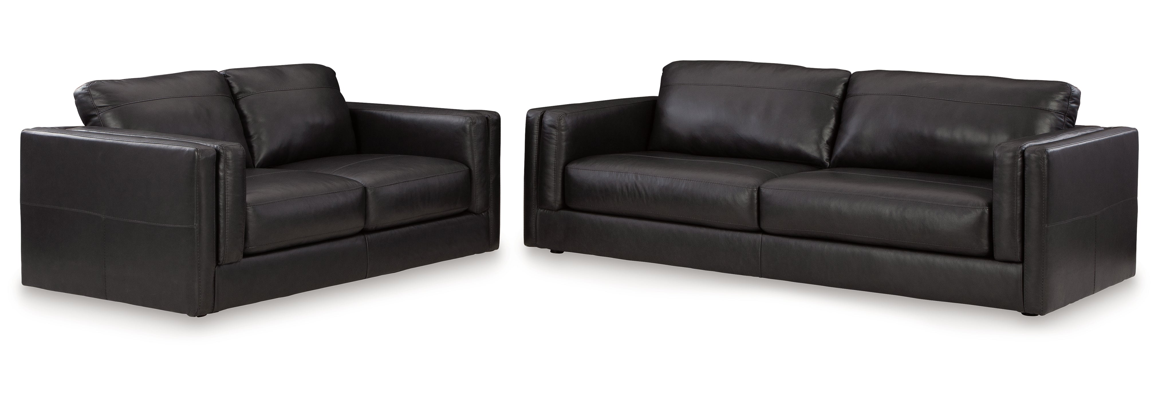 Amiata Sofa and Loveseat - Natural