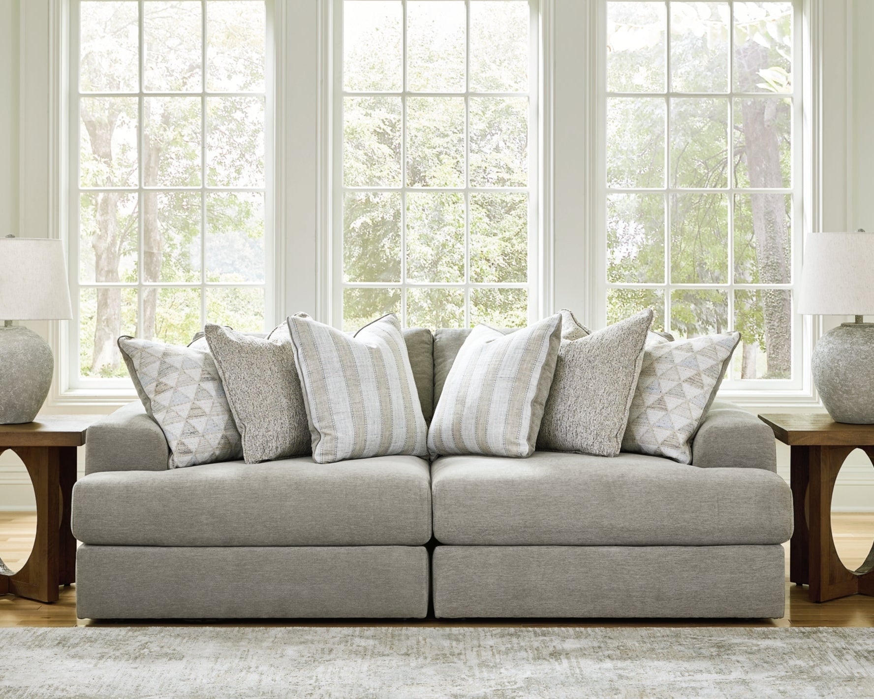 Avaliyah 2-Piece Sectional Loveseat - Gray