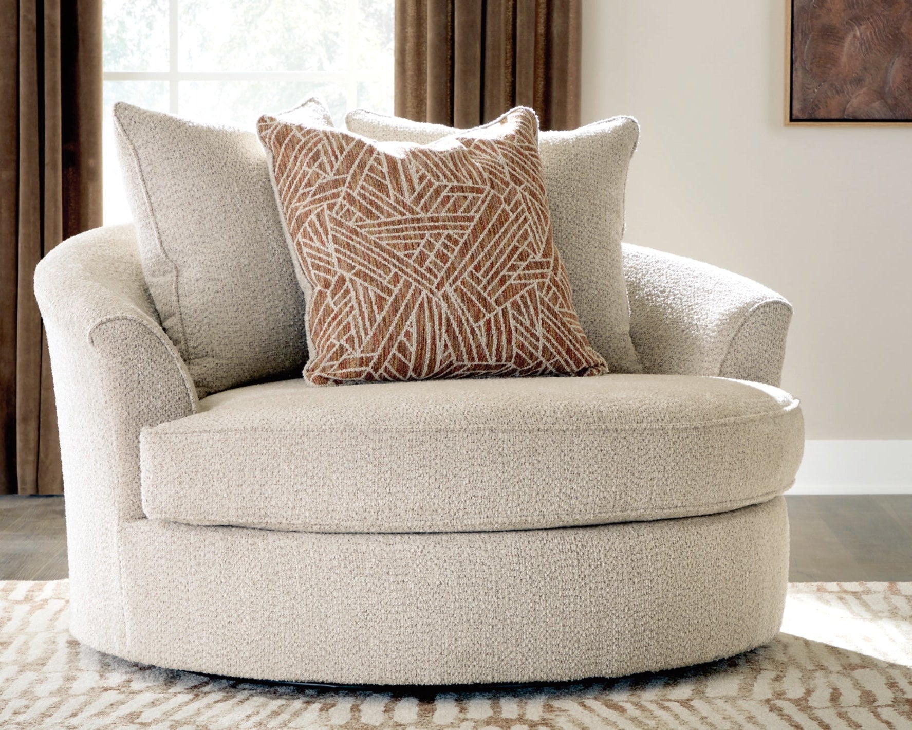 Steelwater Retreat Oversized Swivel Accent Chair