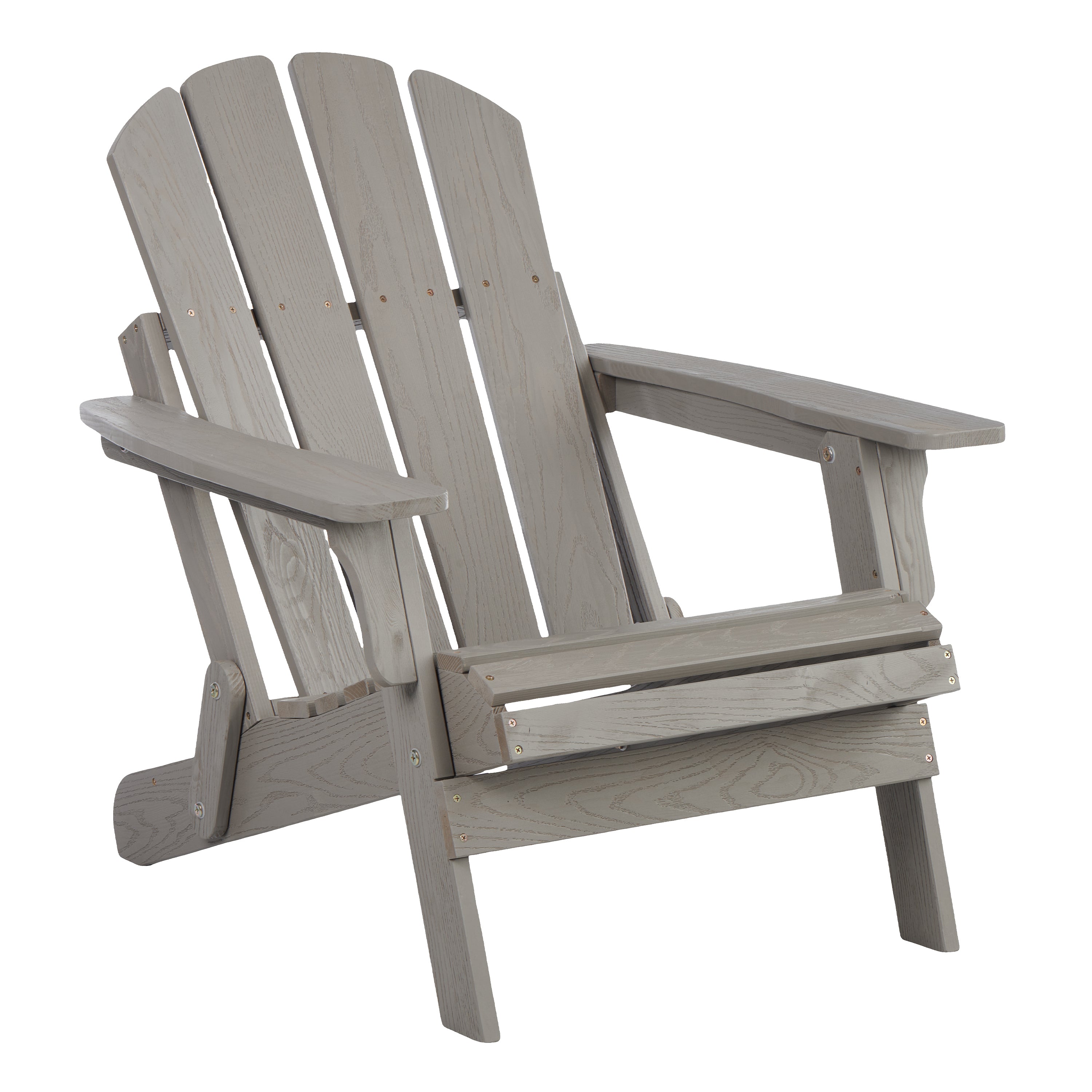 Oversize Outdoor Adirondack Chair Folding Design - Gray