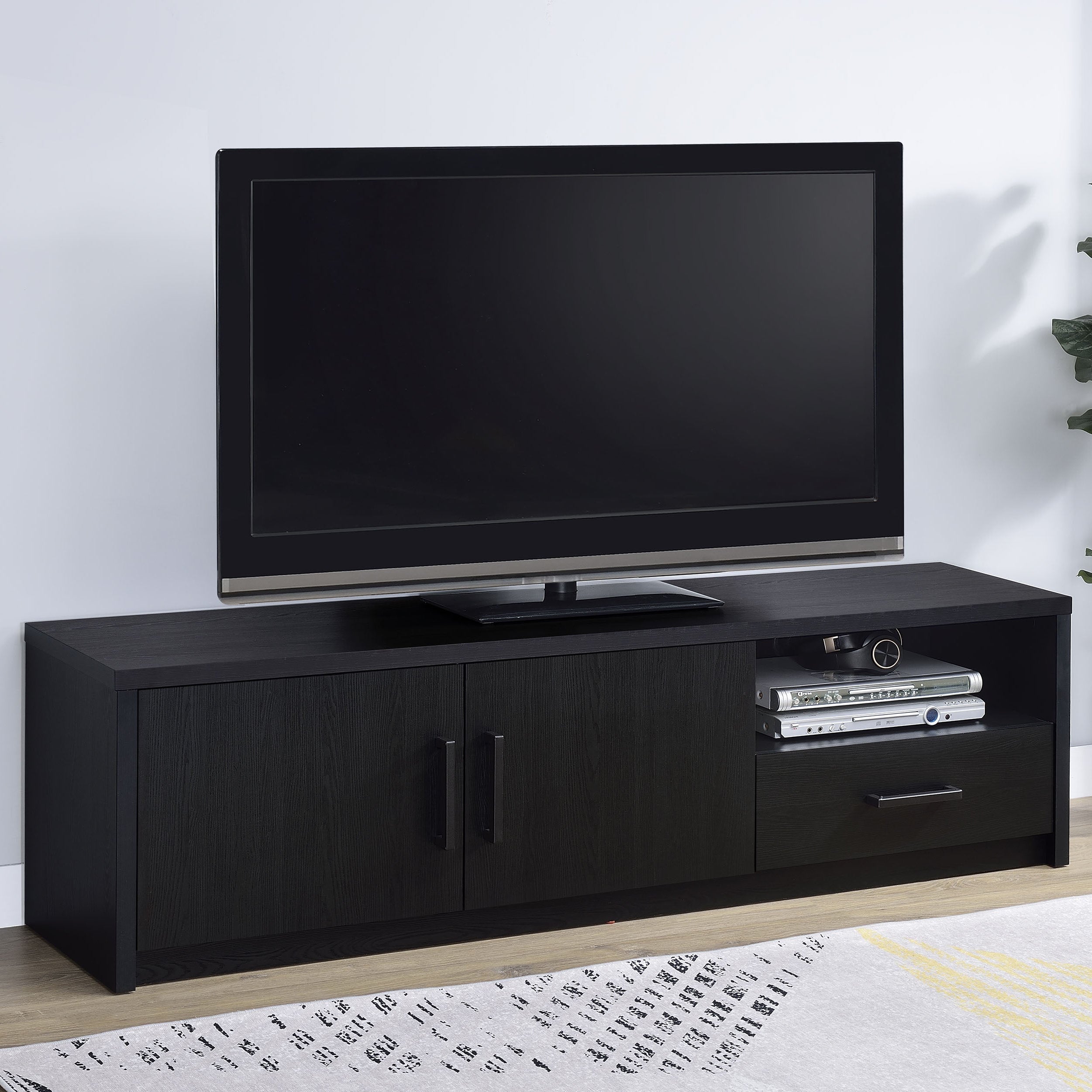 Murray 70-inch 2-door TV Stand Media Console Black