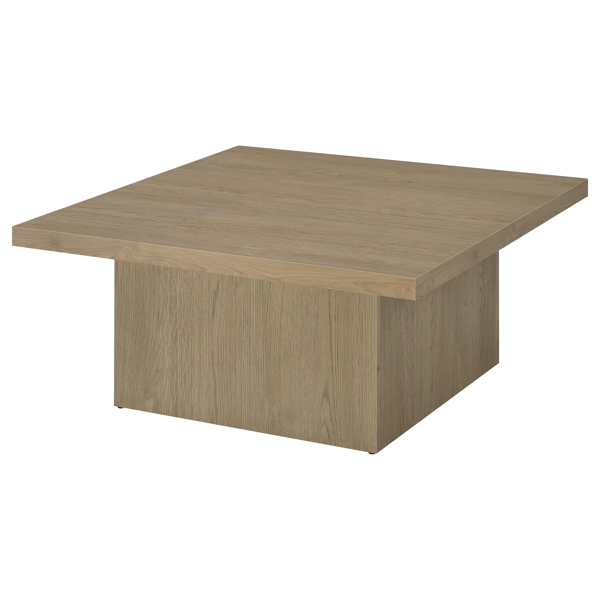 Devar Square Engineered Wood Cocktail Coffee Table Dark Pine