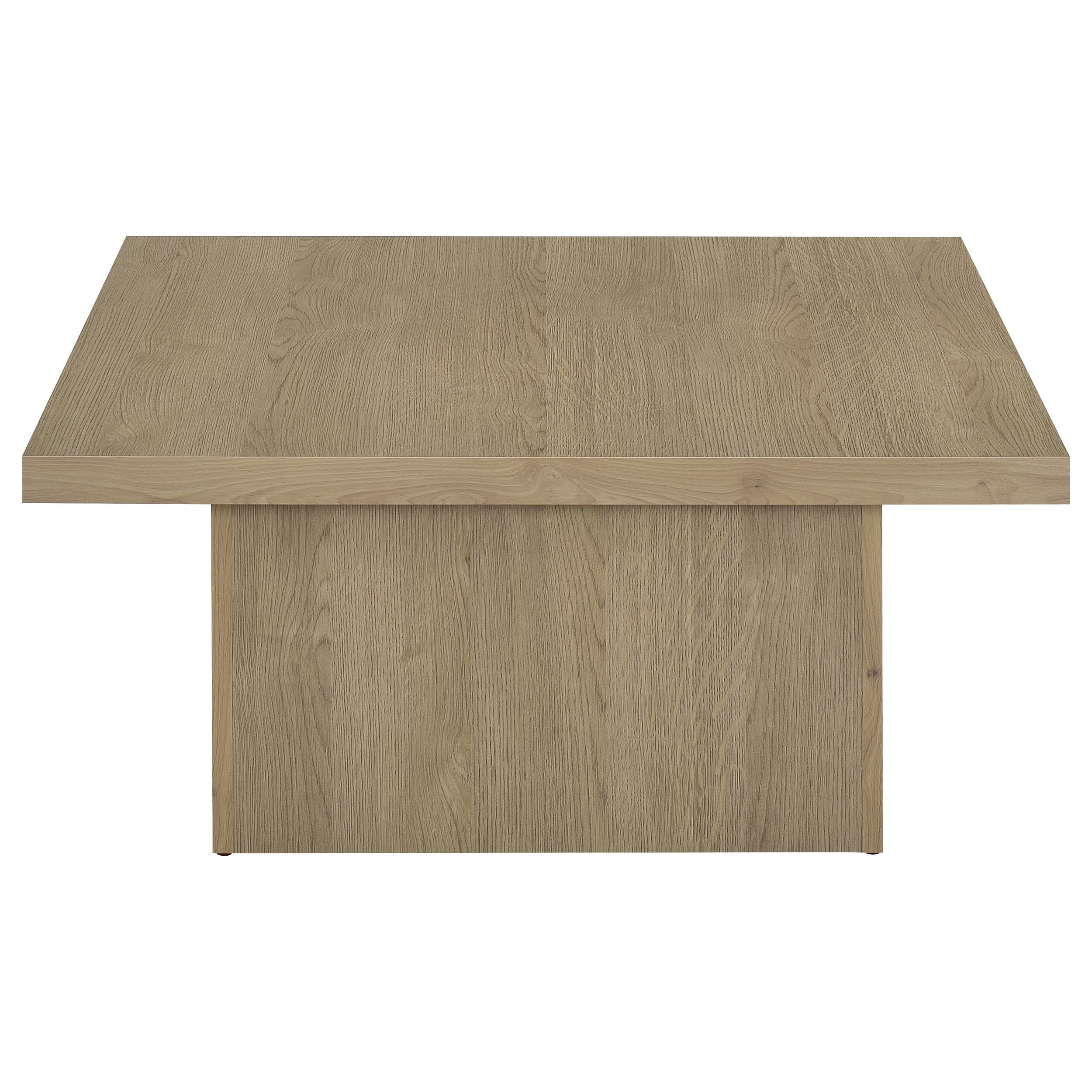 Devar Square Engineered Wood Cocktail Coffee Table Dark Pine