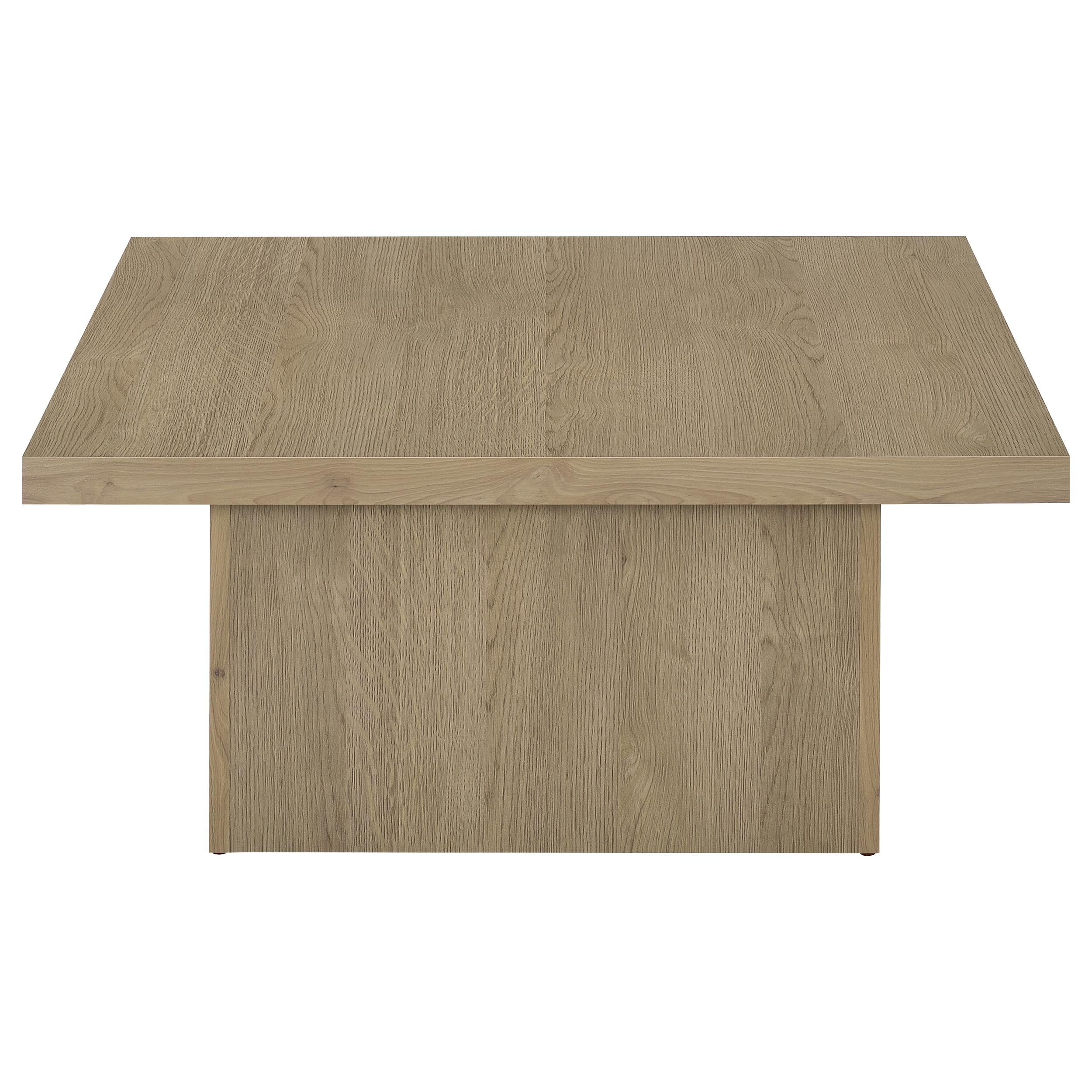 Devar Square Engineered Wood Cocktail Coffee Table Dark Pine