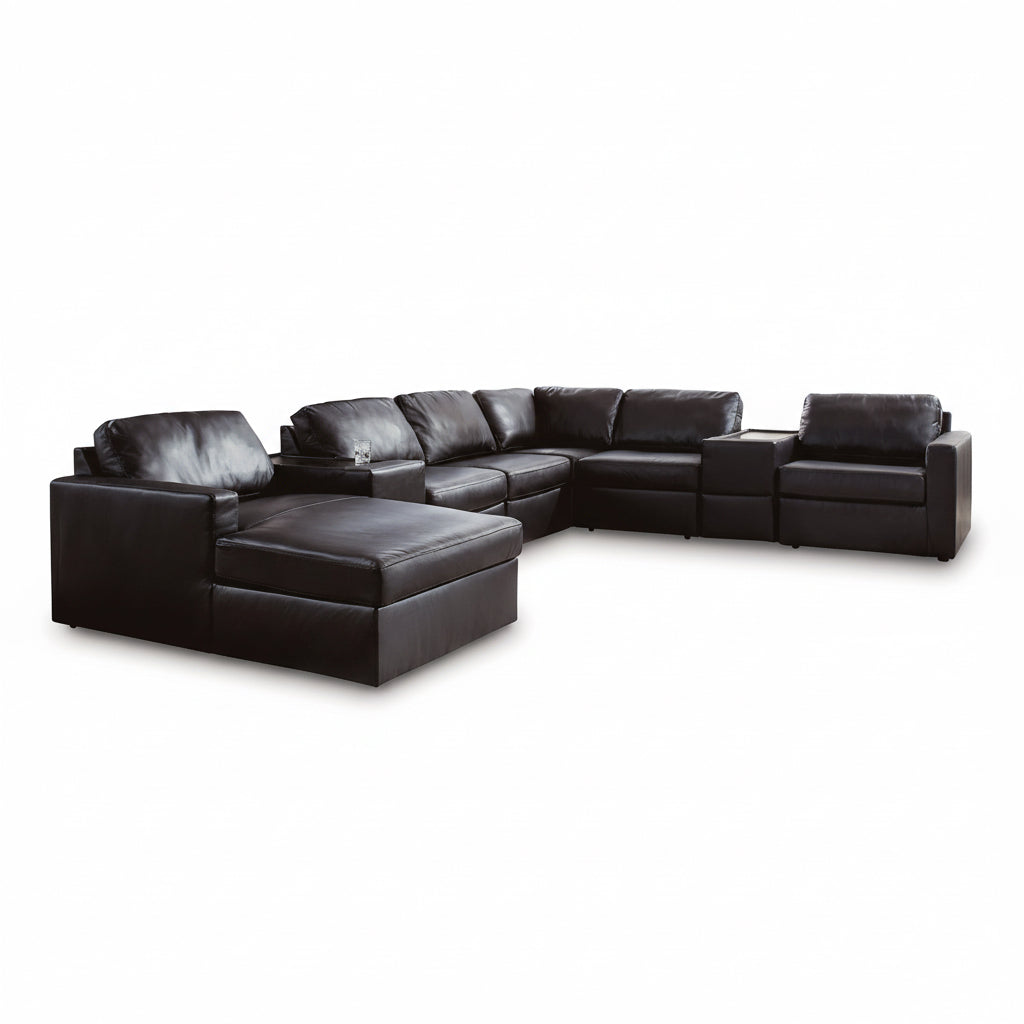 Modmax II 8-Piece Sectional with Left Chaise and Storage Consoles - Natural
