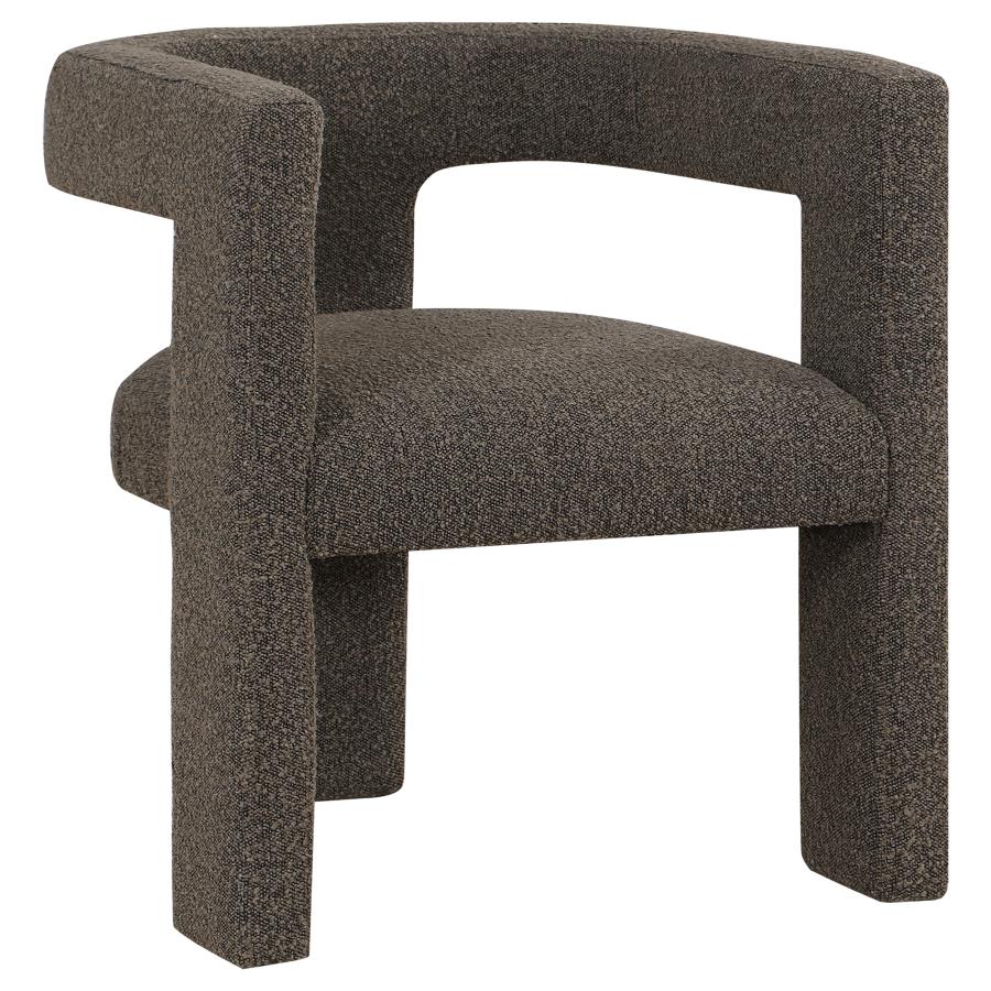 Petra Boucle Upholstered Accent Side Chair Brown