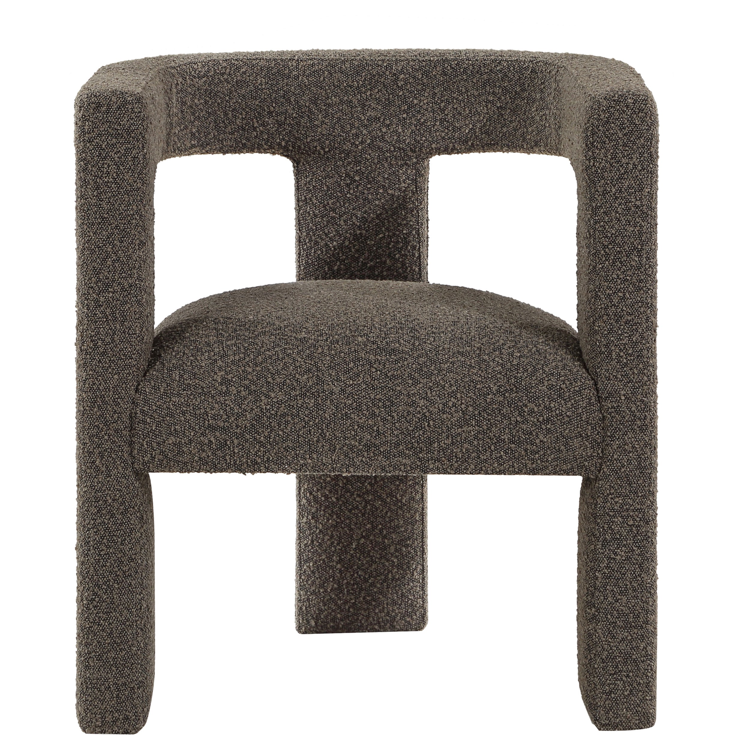 Petra Boucle Upholstered Accent Side Chair Brown