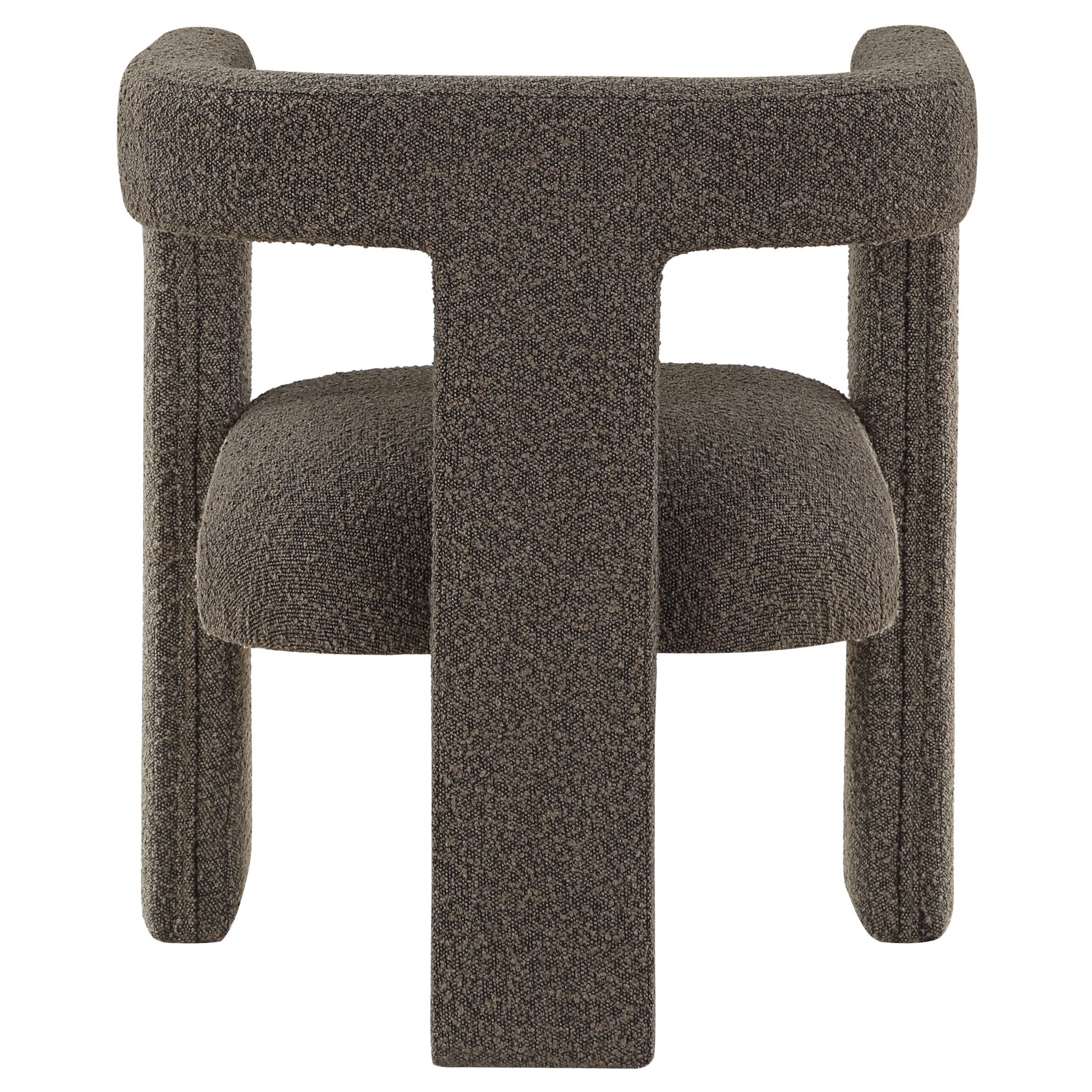 Petra Boucle Upholstered Accent Side Chair Brown