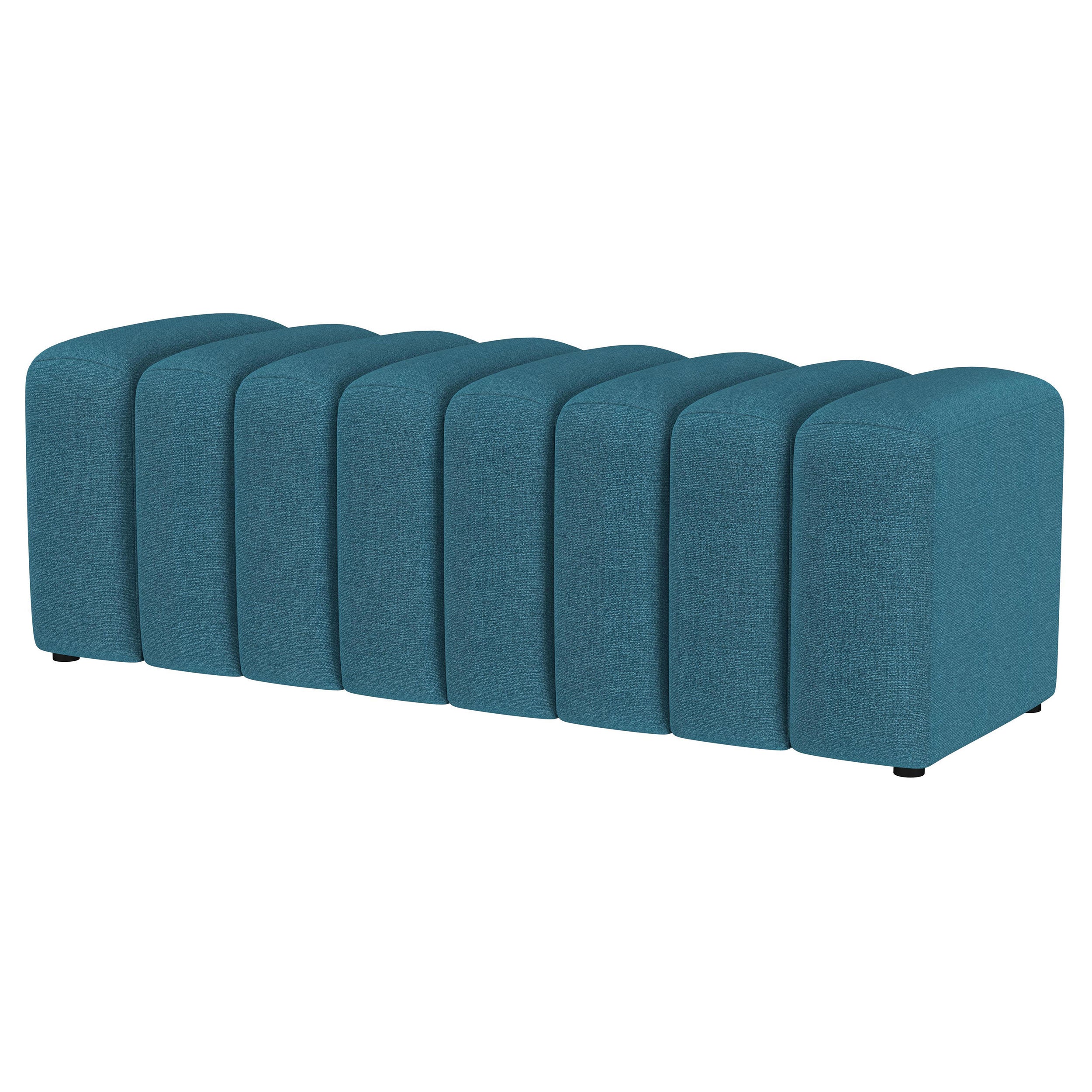 Summer Fabric Upholstered Tufted Accent Bench