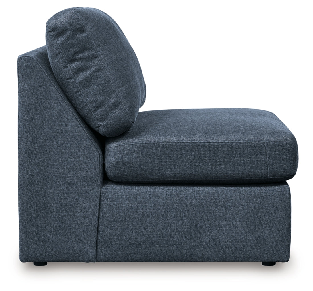 Modmax 4-Piece Sectional - Ink, 3 Armless Chairs, Wedge