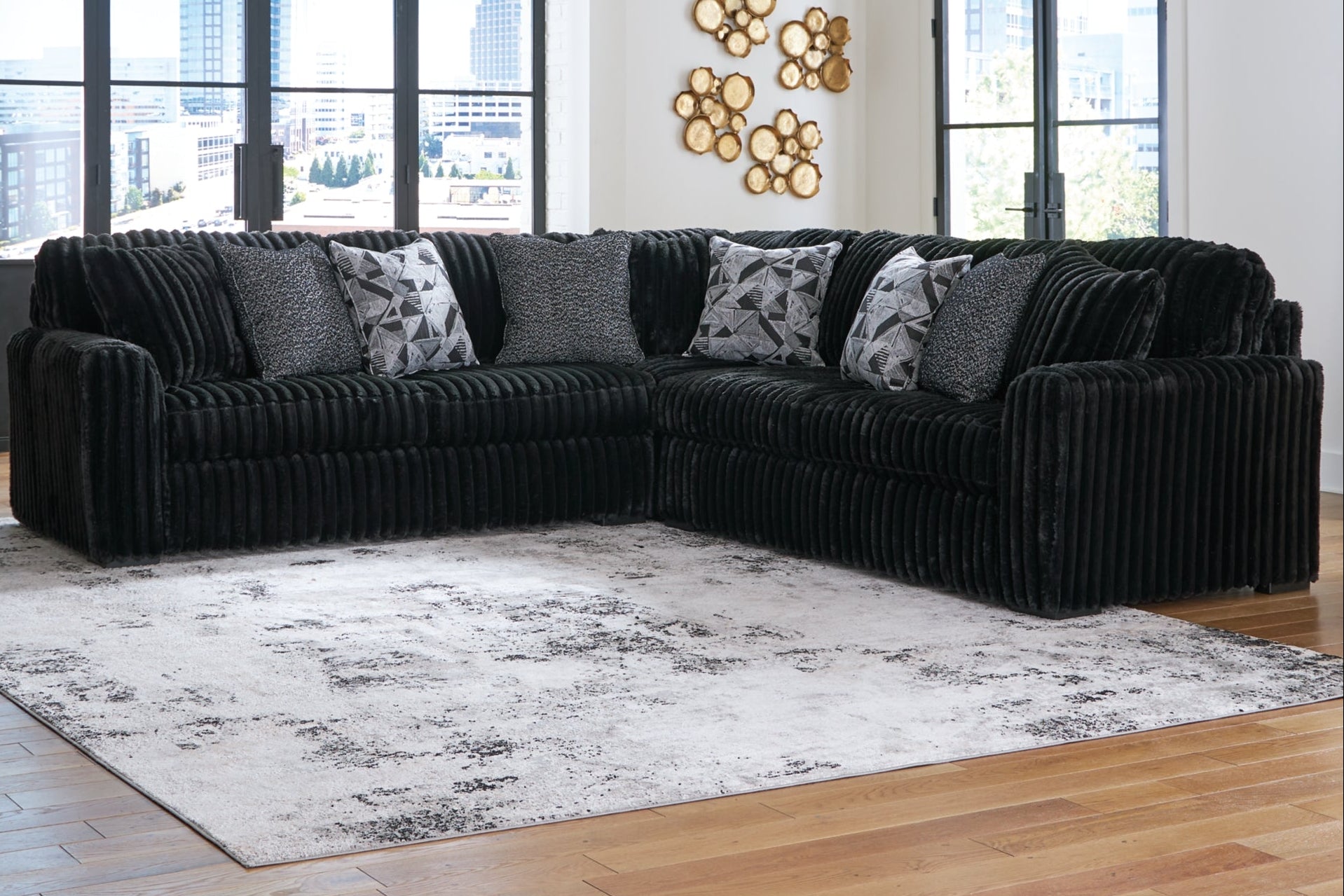 Midnight-Madness 3-Piece Sectional