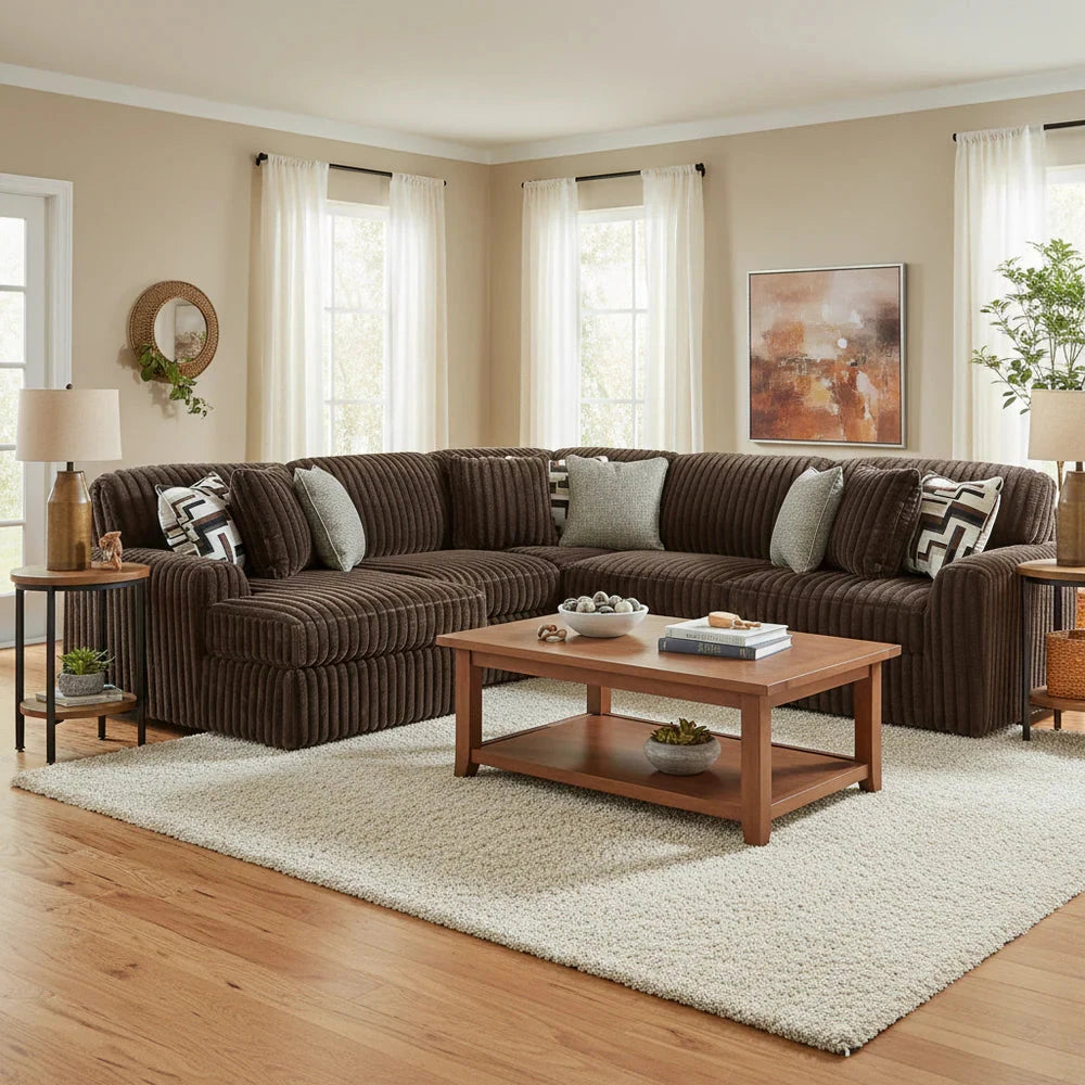 Midnight-Madness 5-Piece Sectional with Chaise