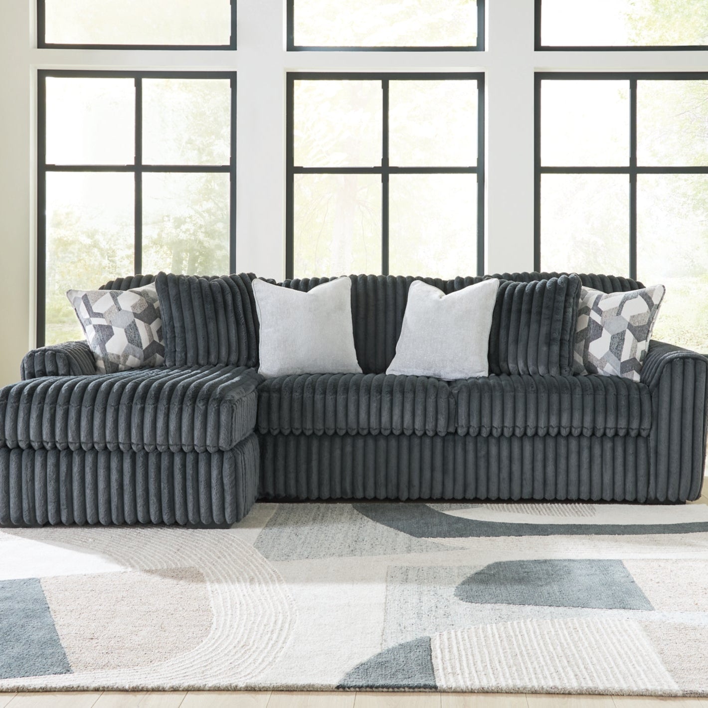 Midnight-Madness 2-Piece Sectional Sofa Chaise