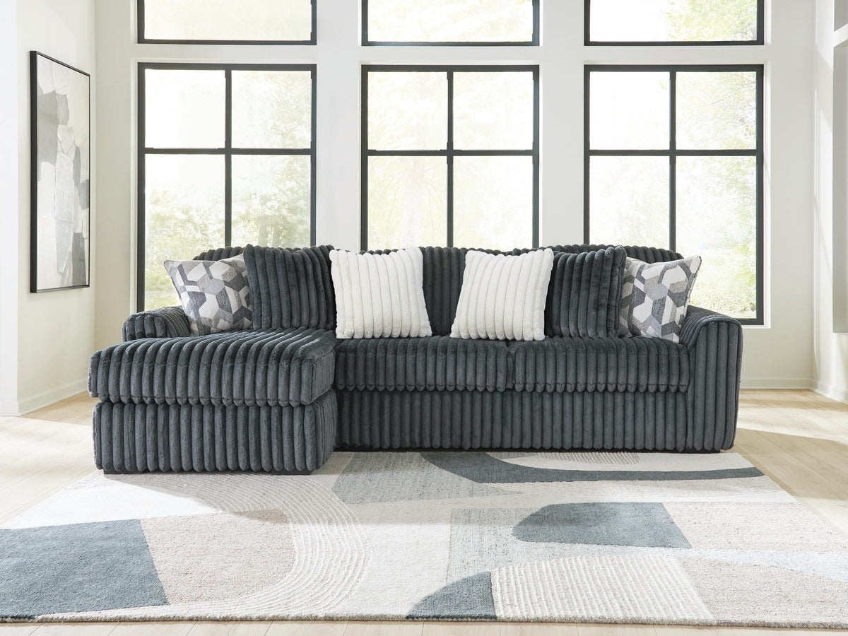 Midnight-Madness 2-Piece Sectional Sofa Chaise - Left-Arm Chaise
