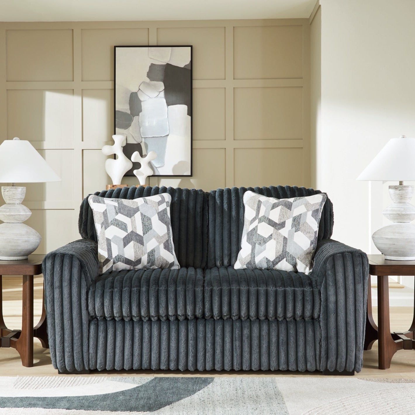 Midnight-Madness Loveseat - Blue