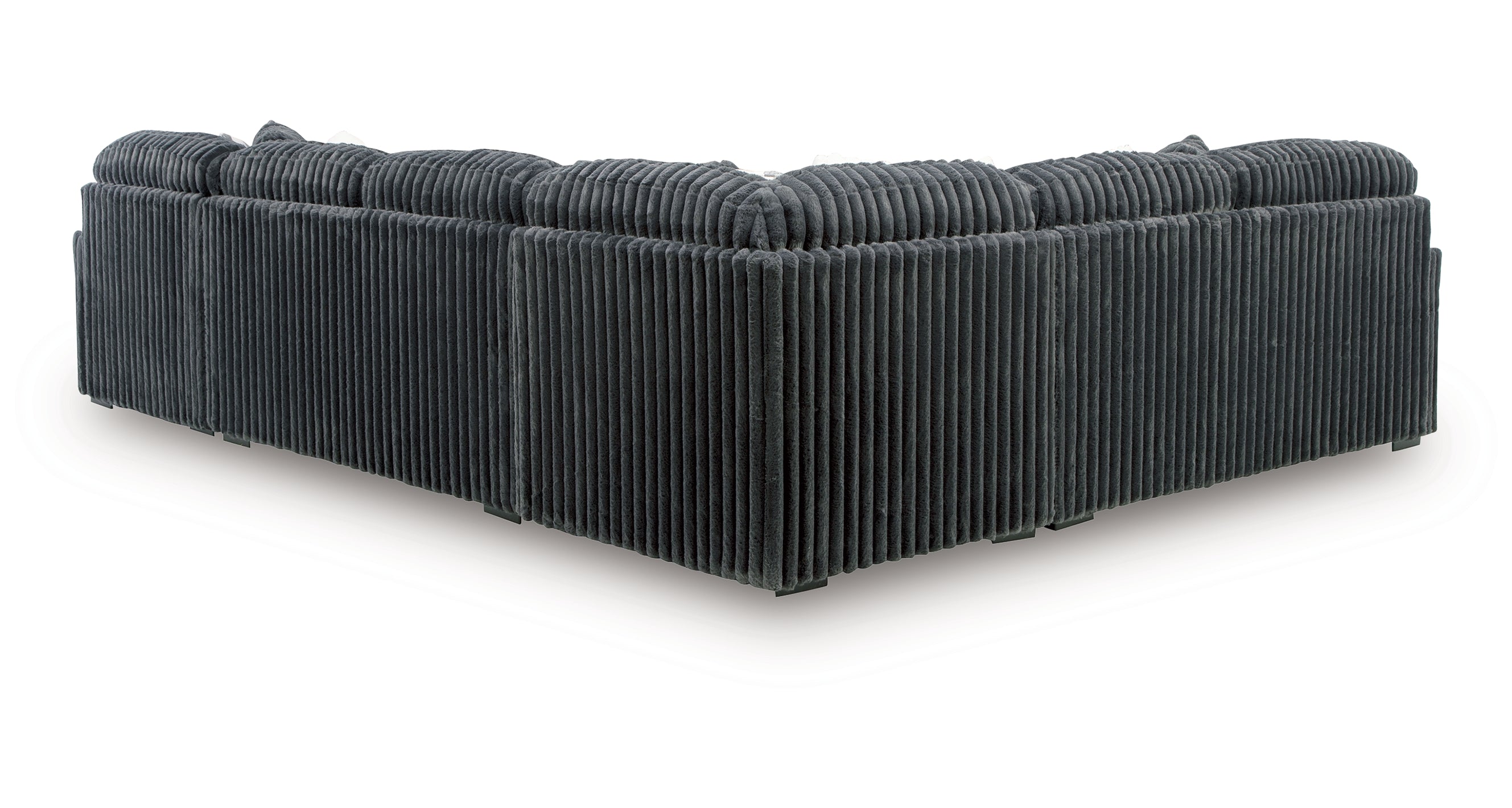 Midnight-Madness 4-Piece Sectional with Right Chaise - Blue