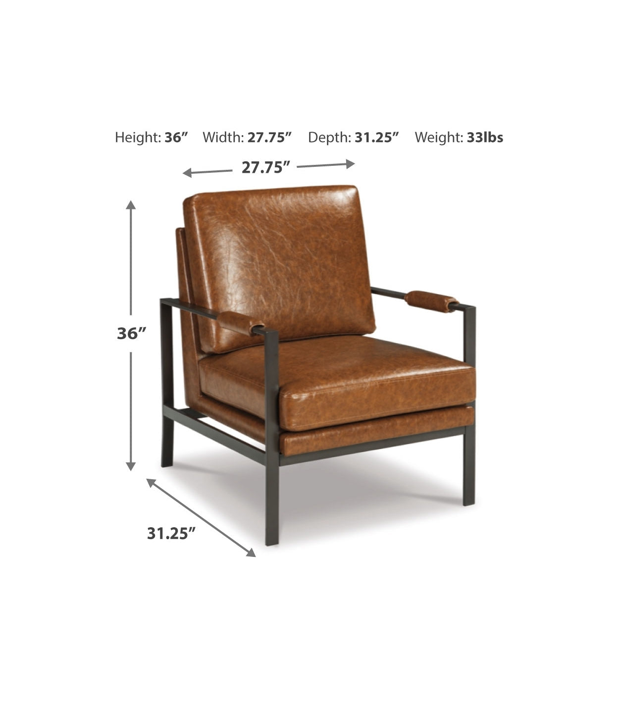 Peacemaker Accent Chair - Brown