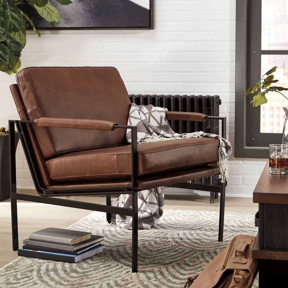 Puckman Accent Chair - Brown