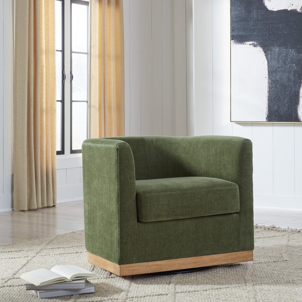 Jersonlow Swivel Accent Chair - Green