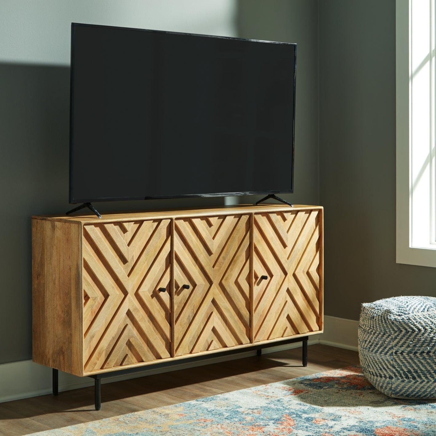 Cadewick Accent Cabinet - Natural