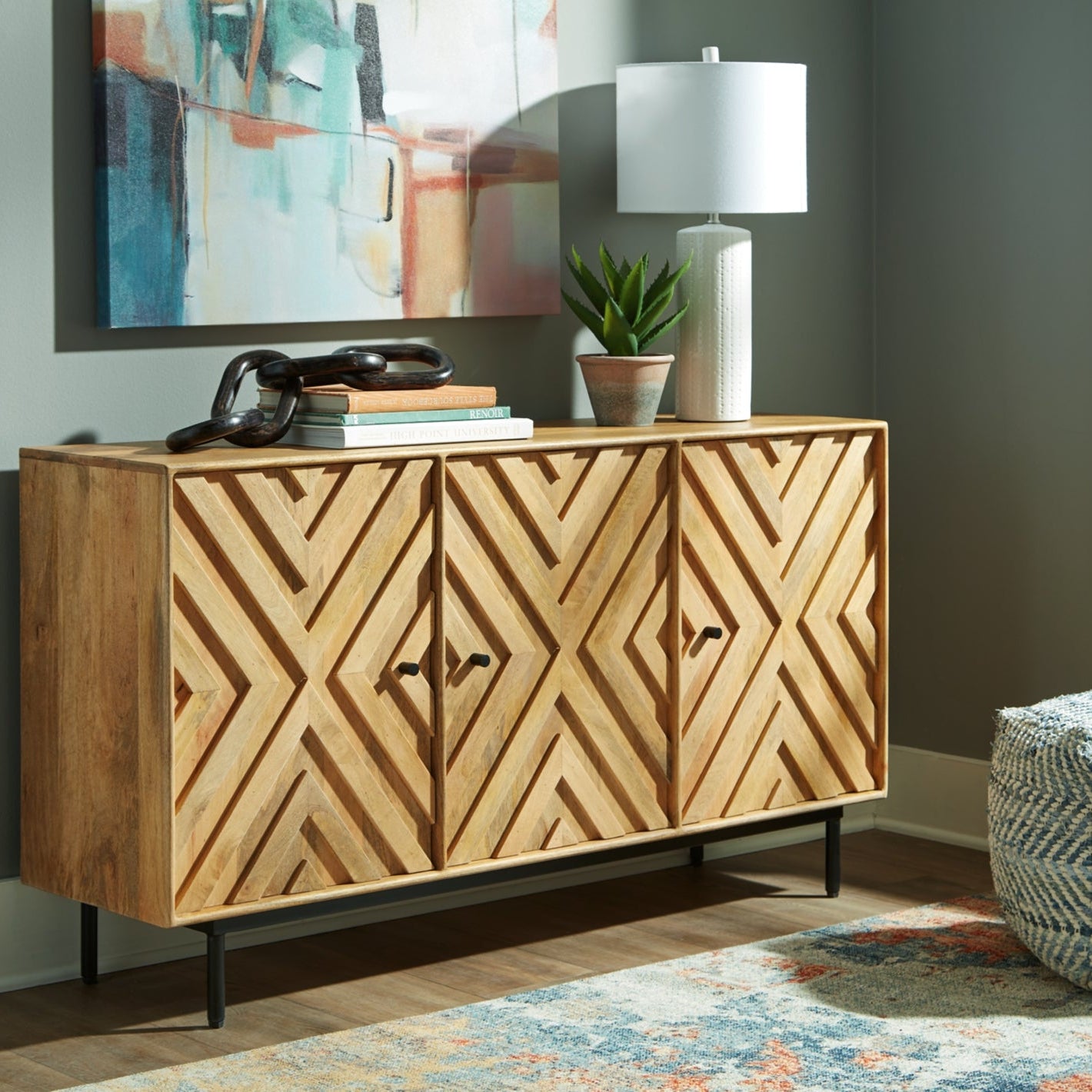 Cadewick Accent Cabinet - Natural