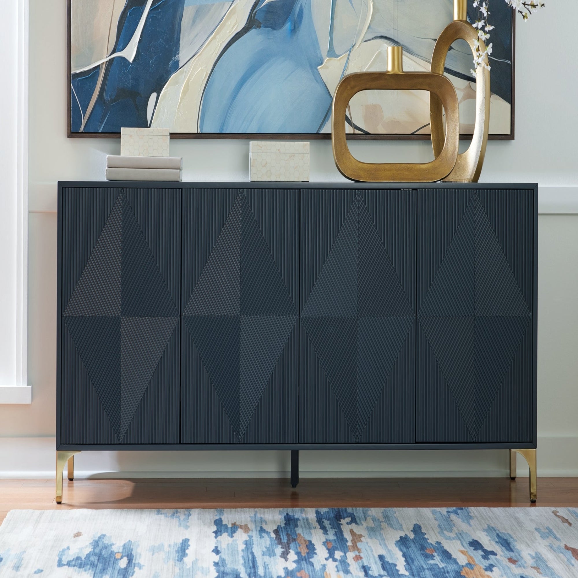 Loirwick Accent Cabinet - Blue