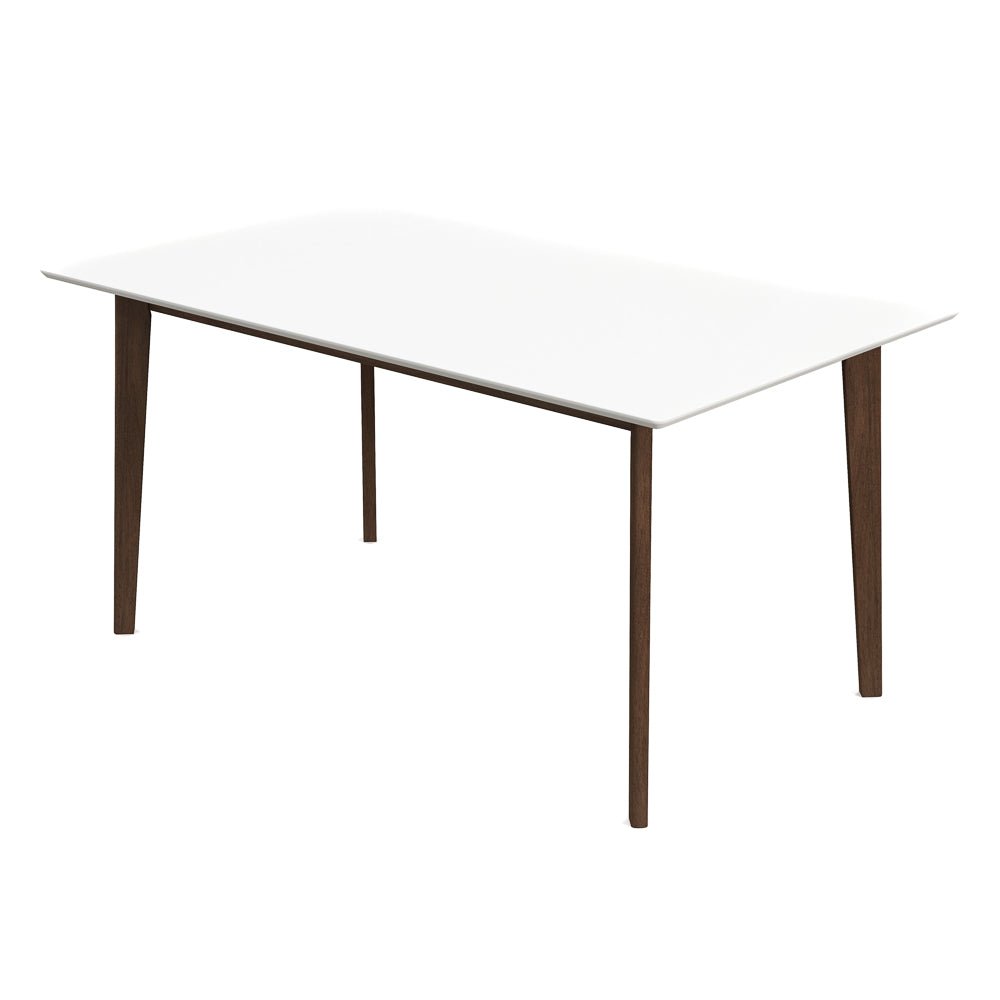 Abbott White Large Dining Table - MidinMod Houston Tx Mid Century Furniture Store - Dining Tables 1