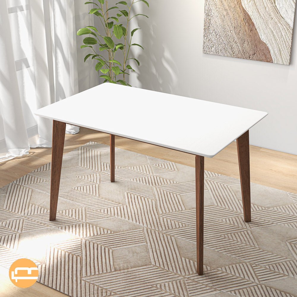 Abbott White Large Dining Table - MidinMod Houston Tx Mid Century Furniture Store - Dining Tables 7