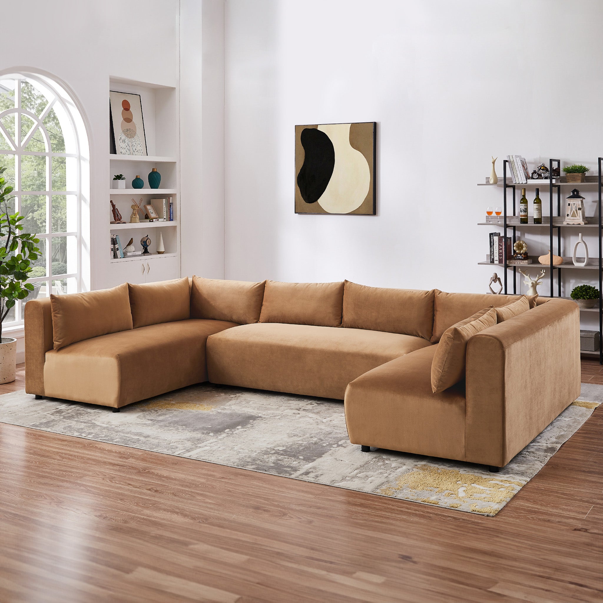 Velvet modular outlet sofa