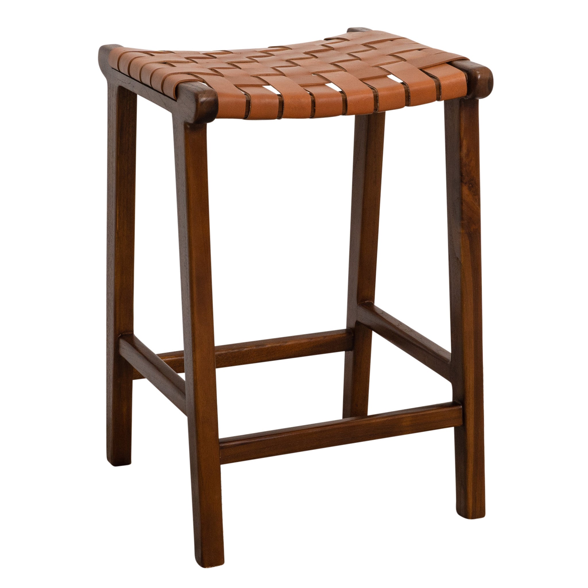 Tan leather best sale bar stools