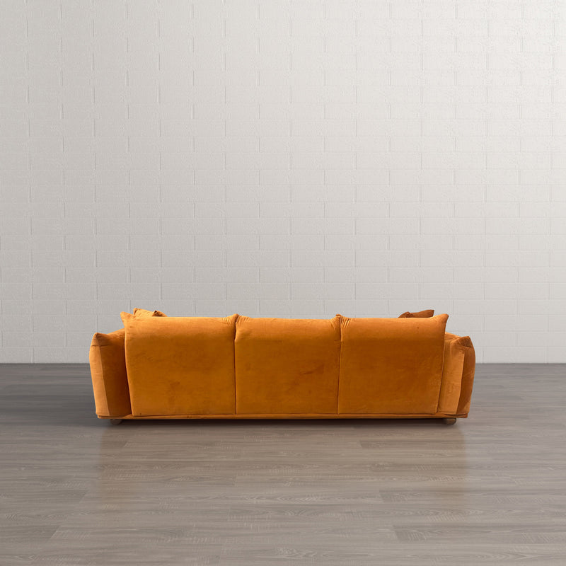 Archer Burnt Orange Velvet Sofa