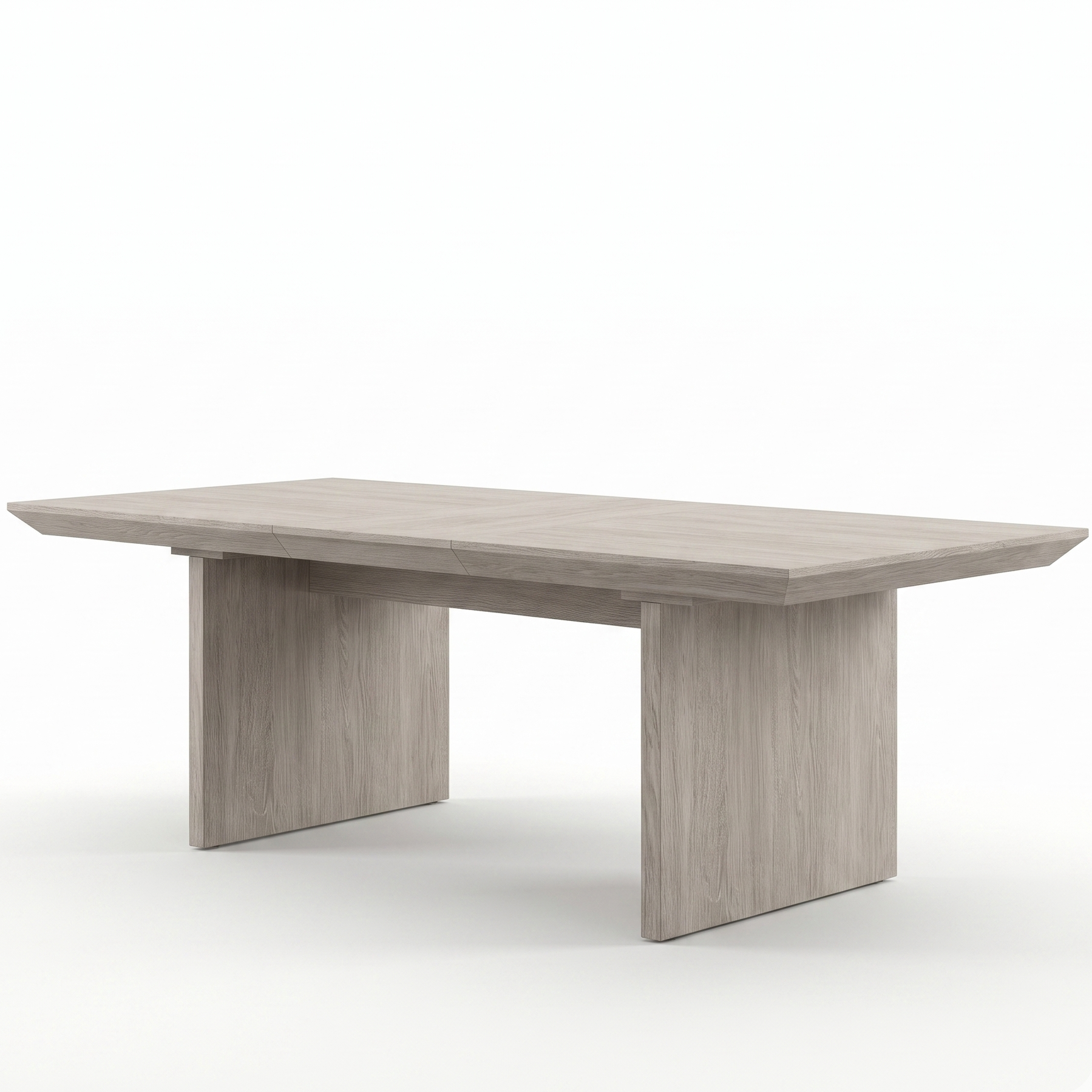 Argenthart Light Gray Dining Table | Transitional Extendable Glass Dining Table | MidinMod