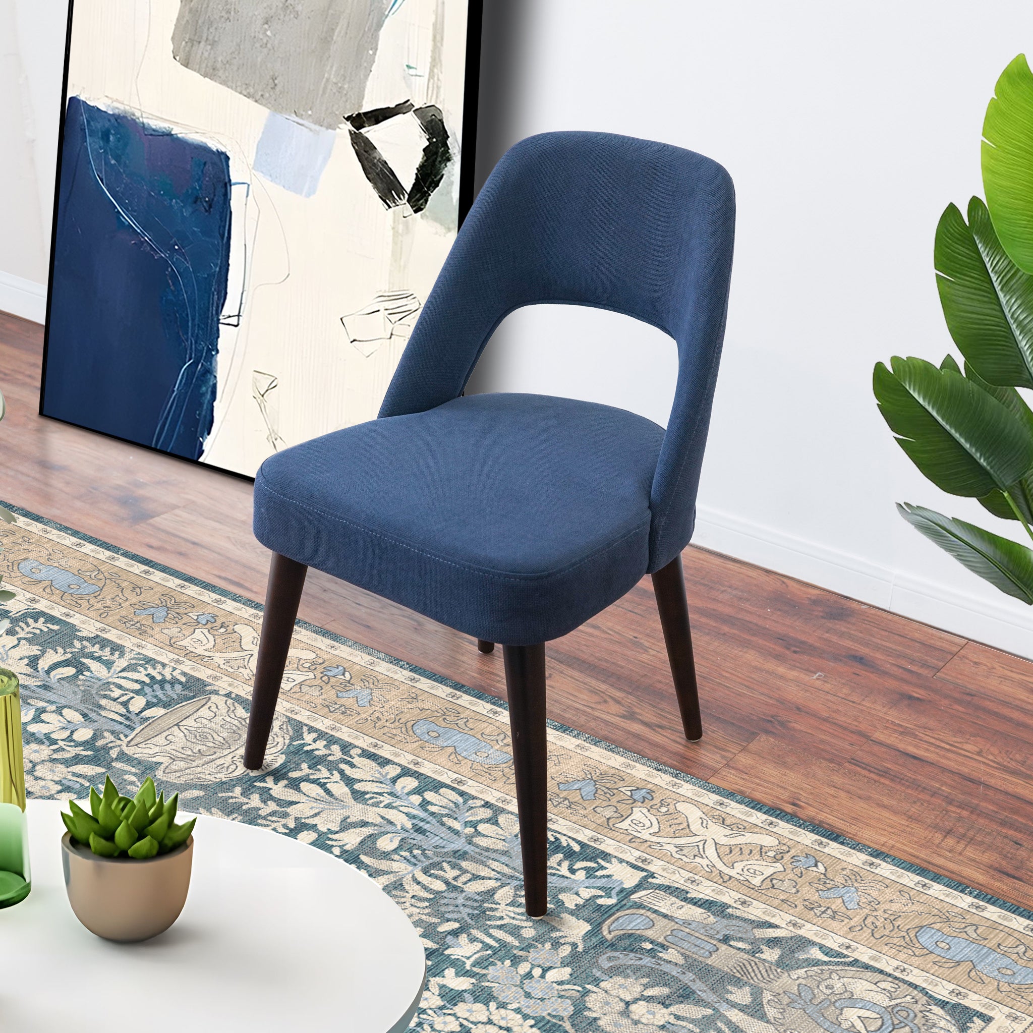 Modern navy dining cheap chairs