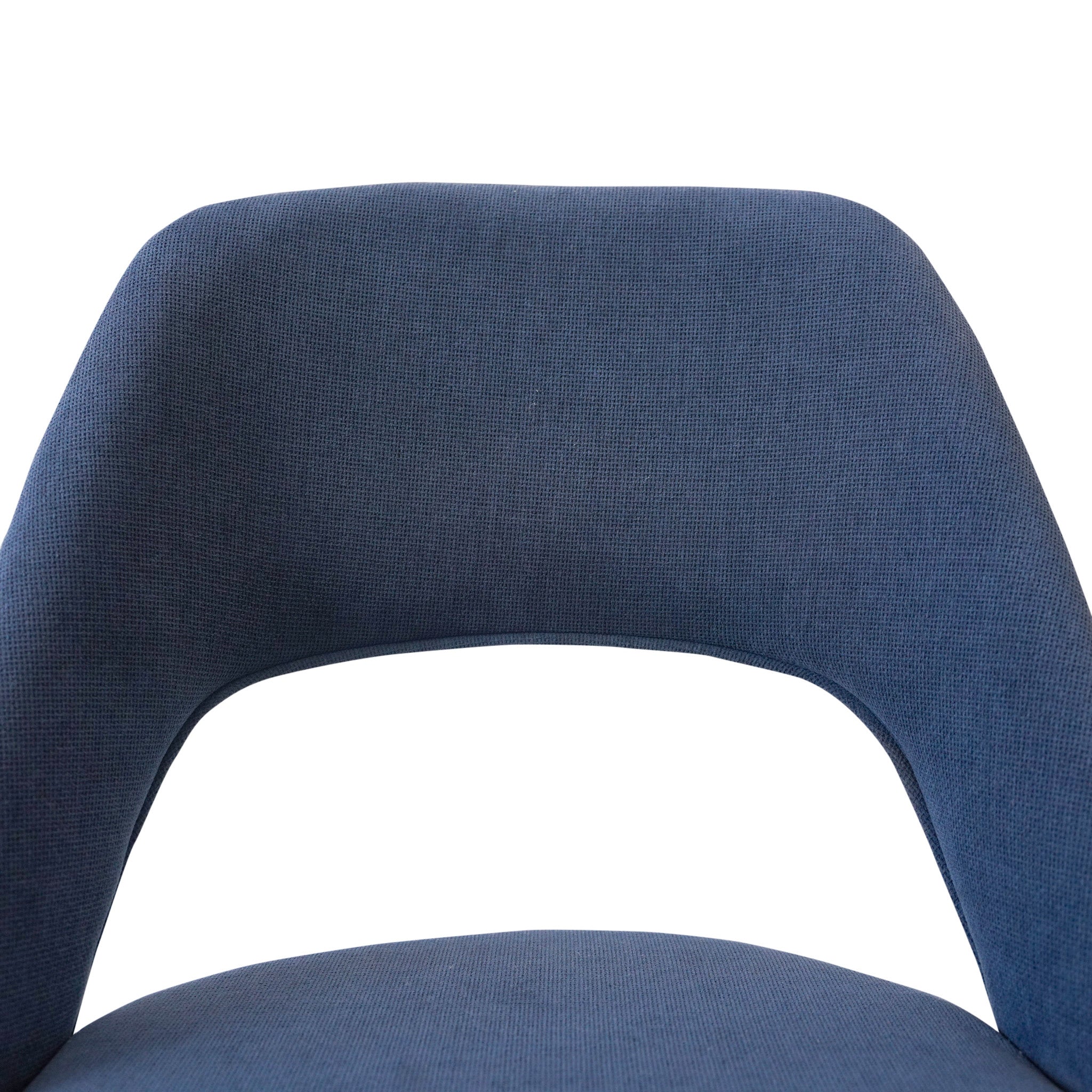 Ariana Modern Dining Chair Navy Blue Fabric Set of 2 - MidinMod