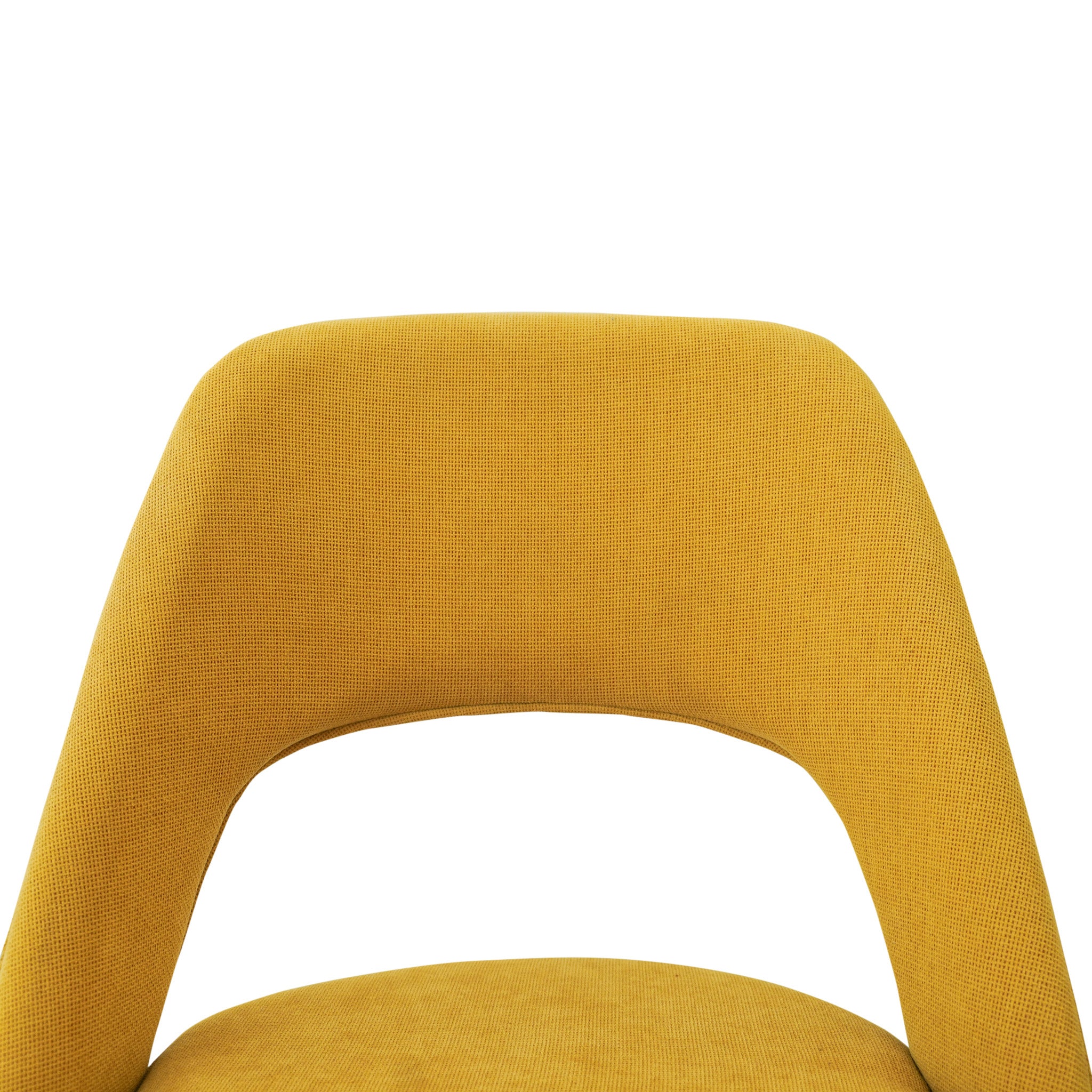 Yellow mid century dining chair hot sale