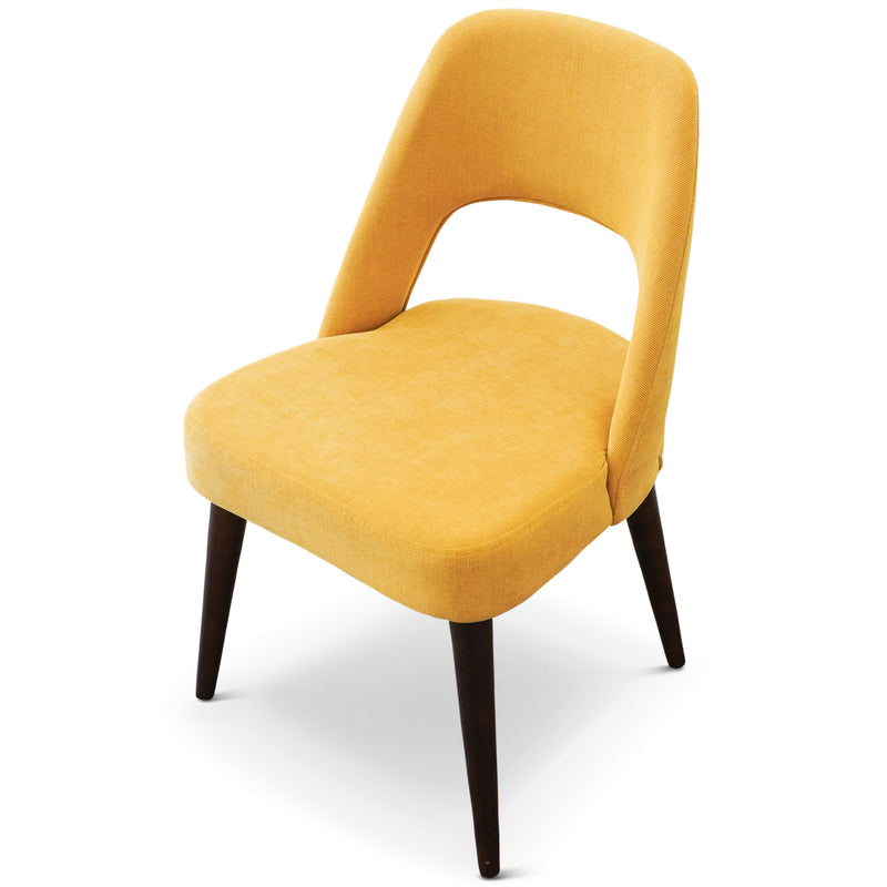 Ariana Mid Century Modern Yellow Dining Chair