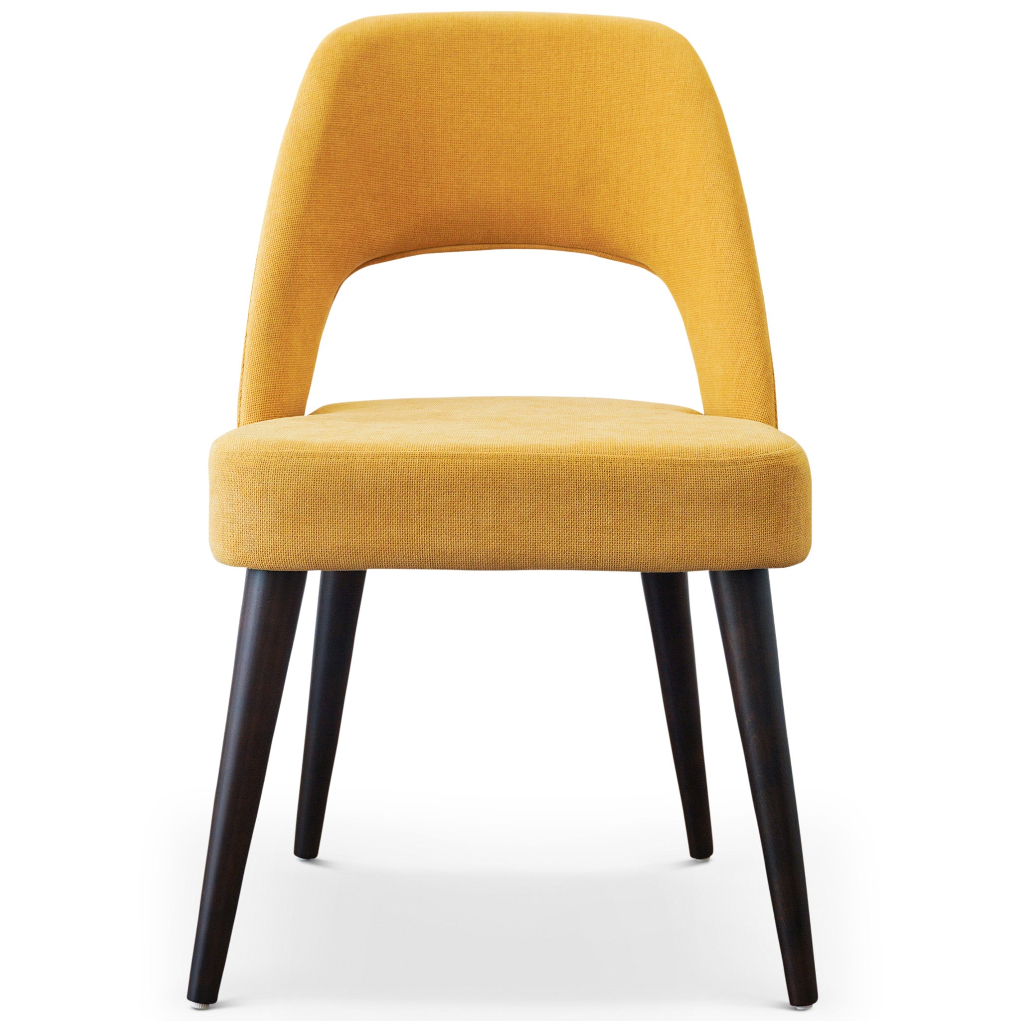 Yellow upholstered dining discount chair