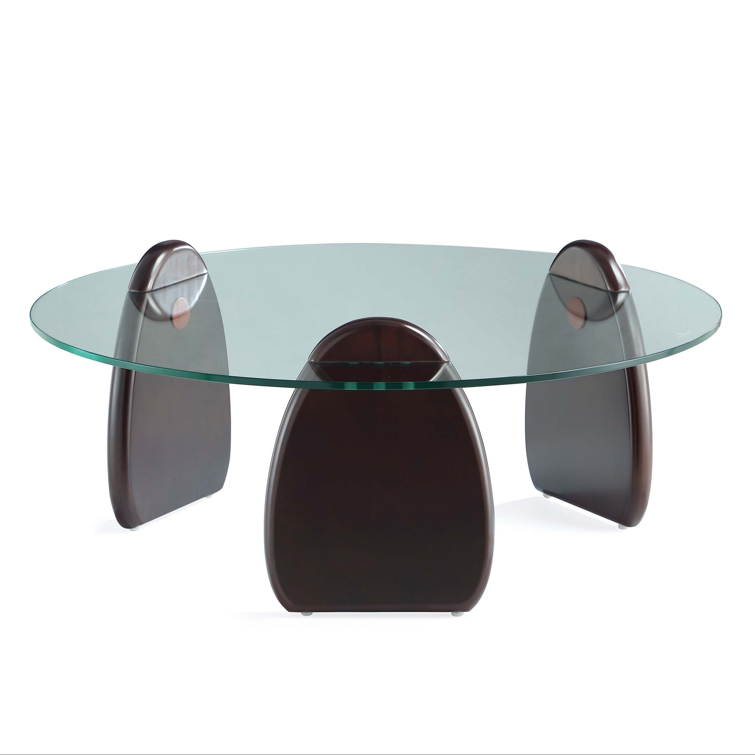 Artesia Dark Walnut Coffee Table | Modern Solid Wood Living Room Centerpiece | MidinMod
